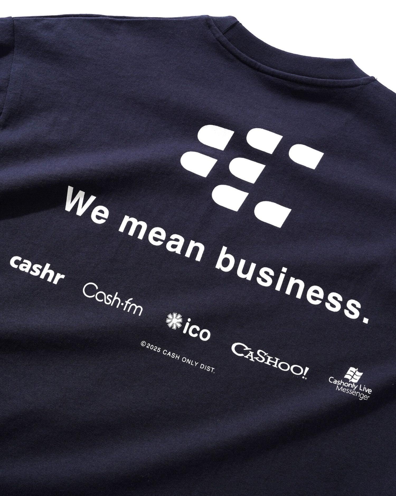 Cash Only 'Business' T-Shirt (Navy)