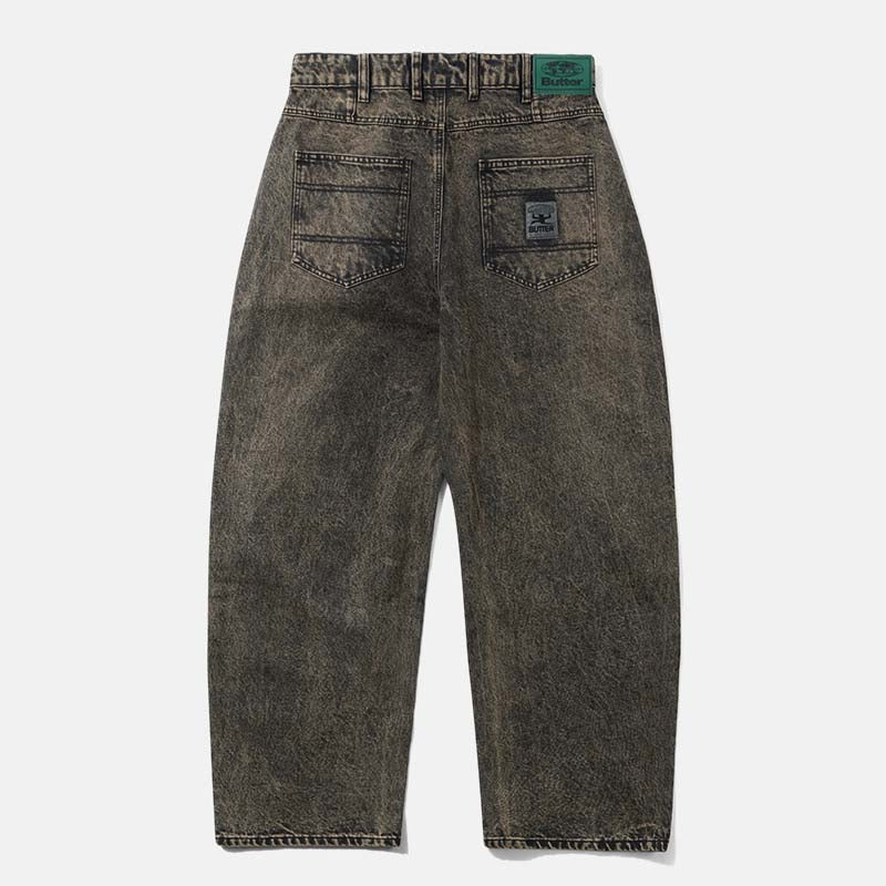 Butter Goods 'Wide Cut Denim' Pants (Washed Brown)