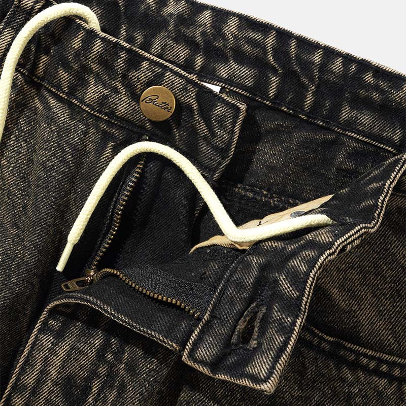 Butter Goods 'Wide Cut Denim' Pants (Washed Brown)