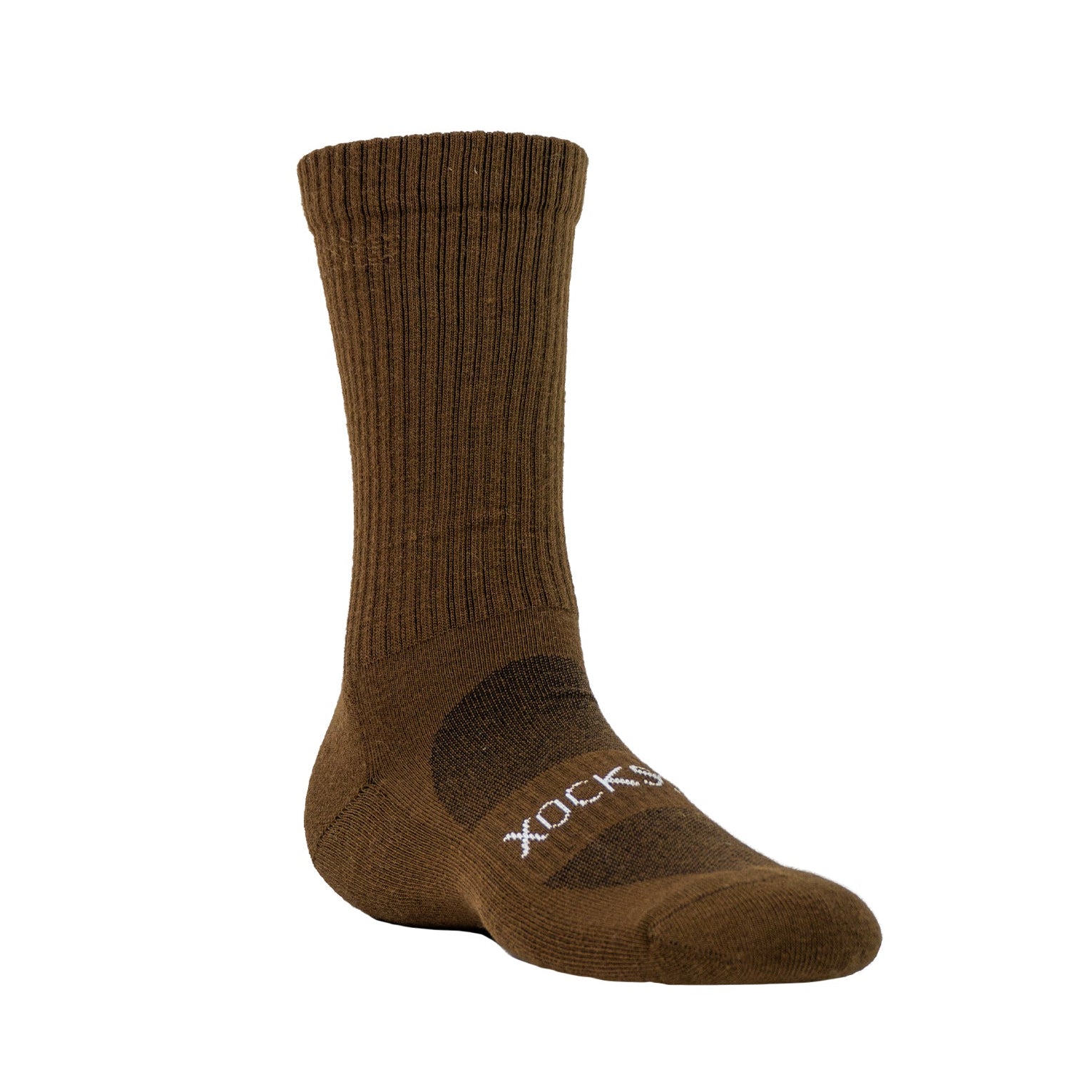 Xocks 'Plain Series Crew C21' (Teddy Brown)