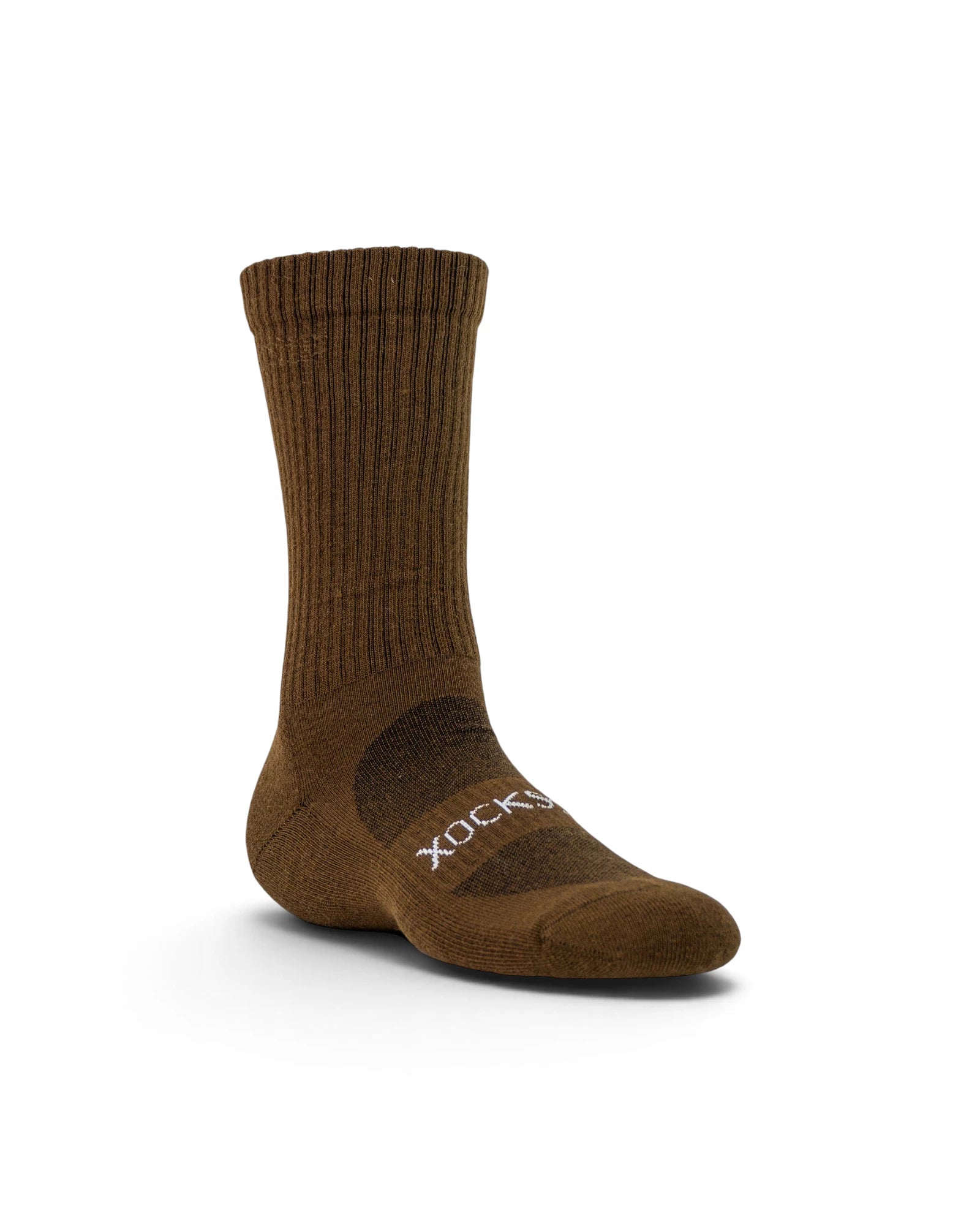 Xocks 'Plain Series Crew C21' (Teddy Brown)