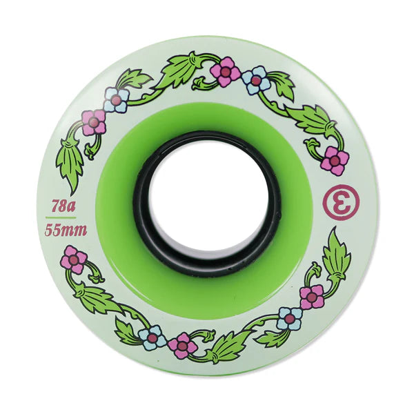 Preduce Skateboards 55mm (78A) 'Green Thai Pattern Cruiser' Wheels