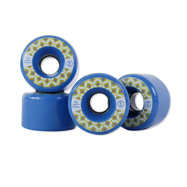 Preduce Blue Thai Pattern 78A Cruiser Wheels 63Mm