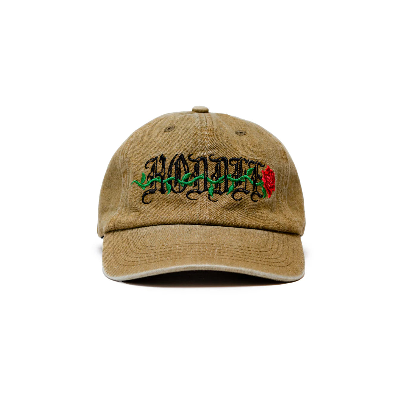 HOODLE ROSE CAP BROWN WASH DENIM