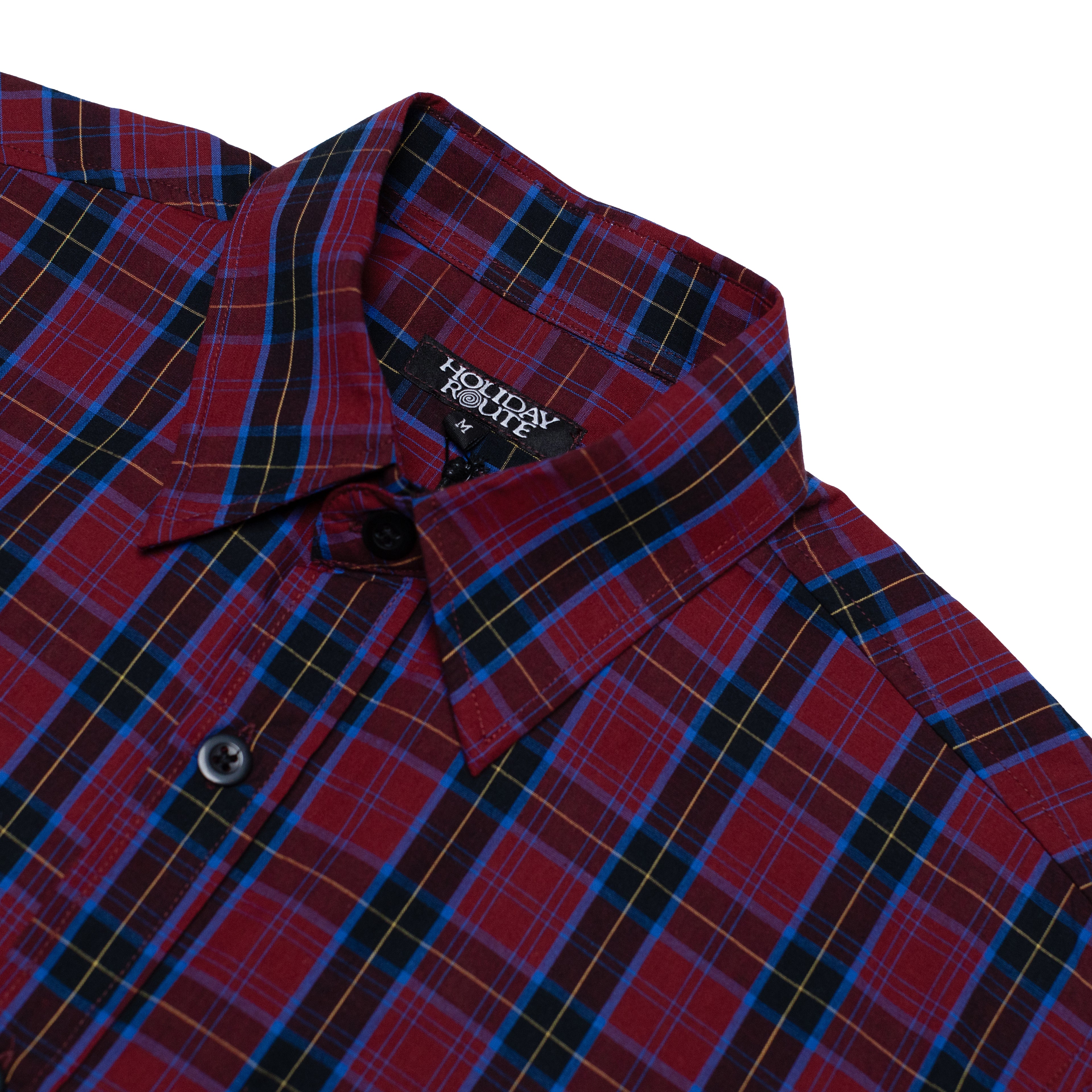 Holiday Route 'Fix Up Pocket Button Up' Shirt (Red / Blue)