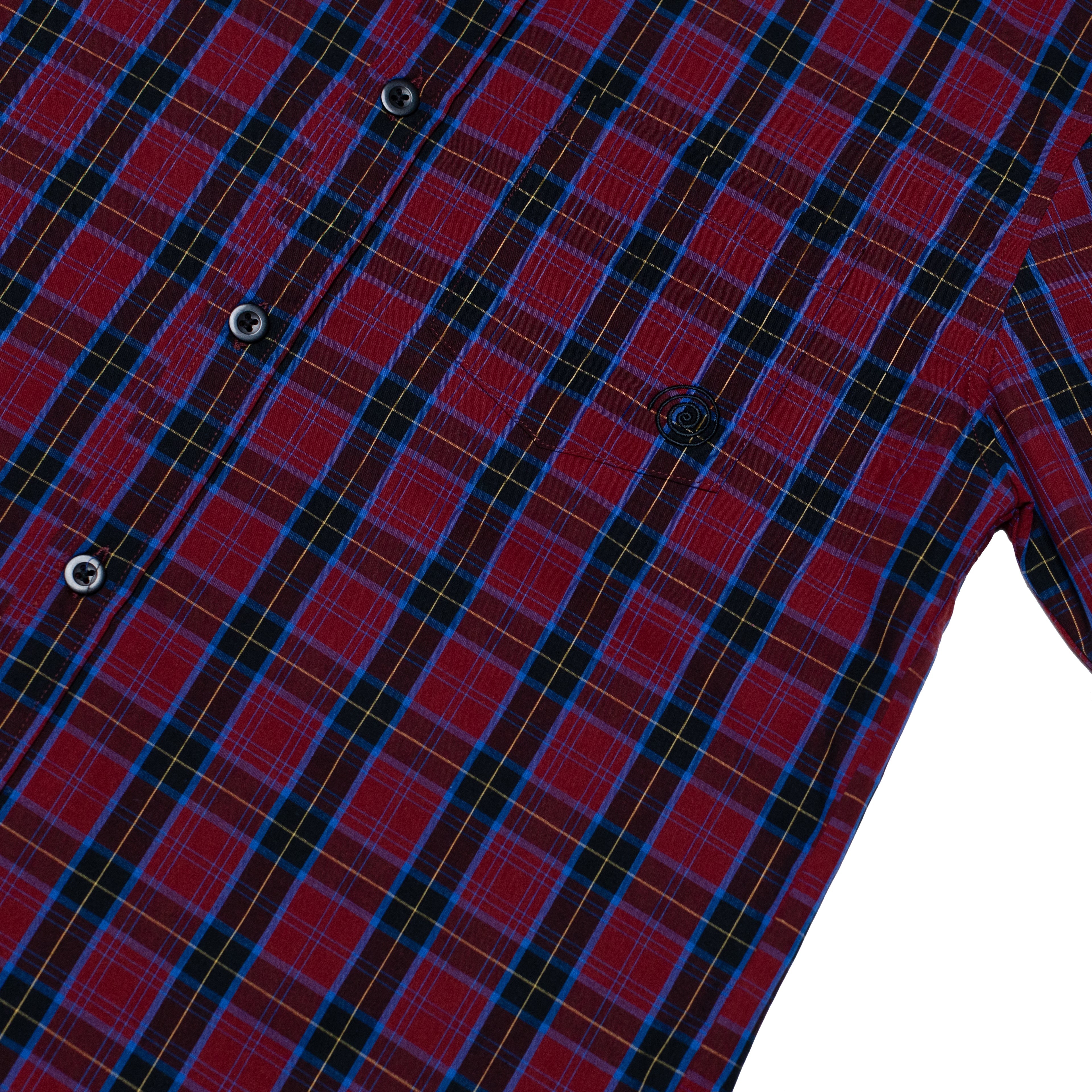 Holiday Route 'Fix Up Pocket Button Up' Shirt (Red / Blue)