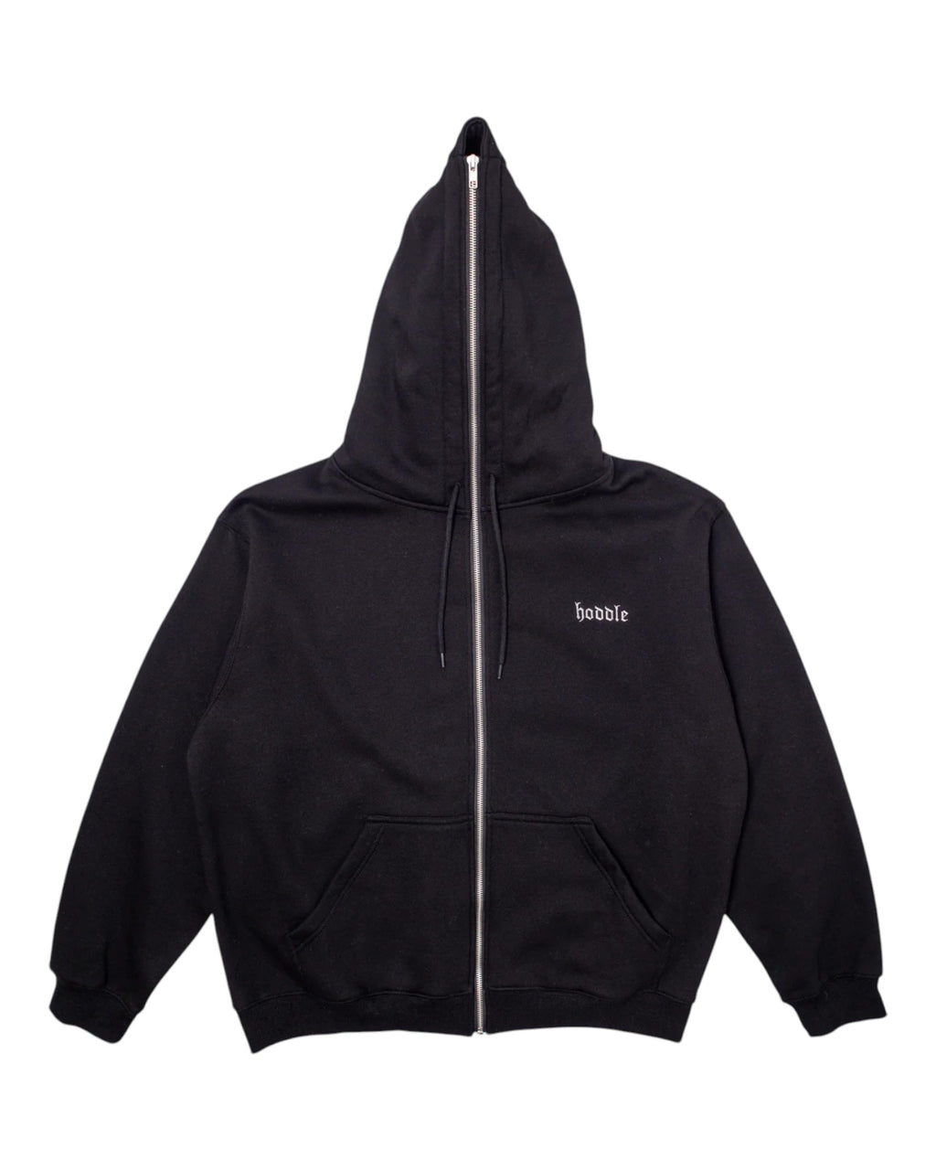 Hoddle Skateboards 'Full Zip' Hoodie (Black)