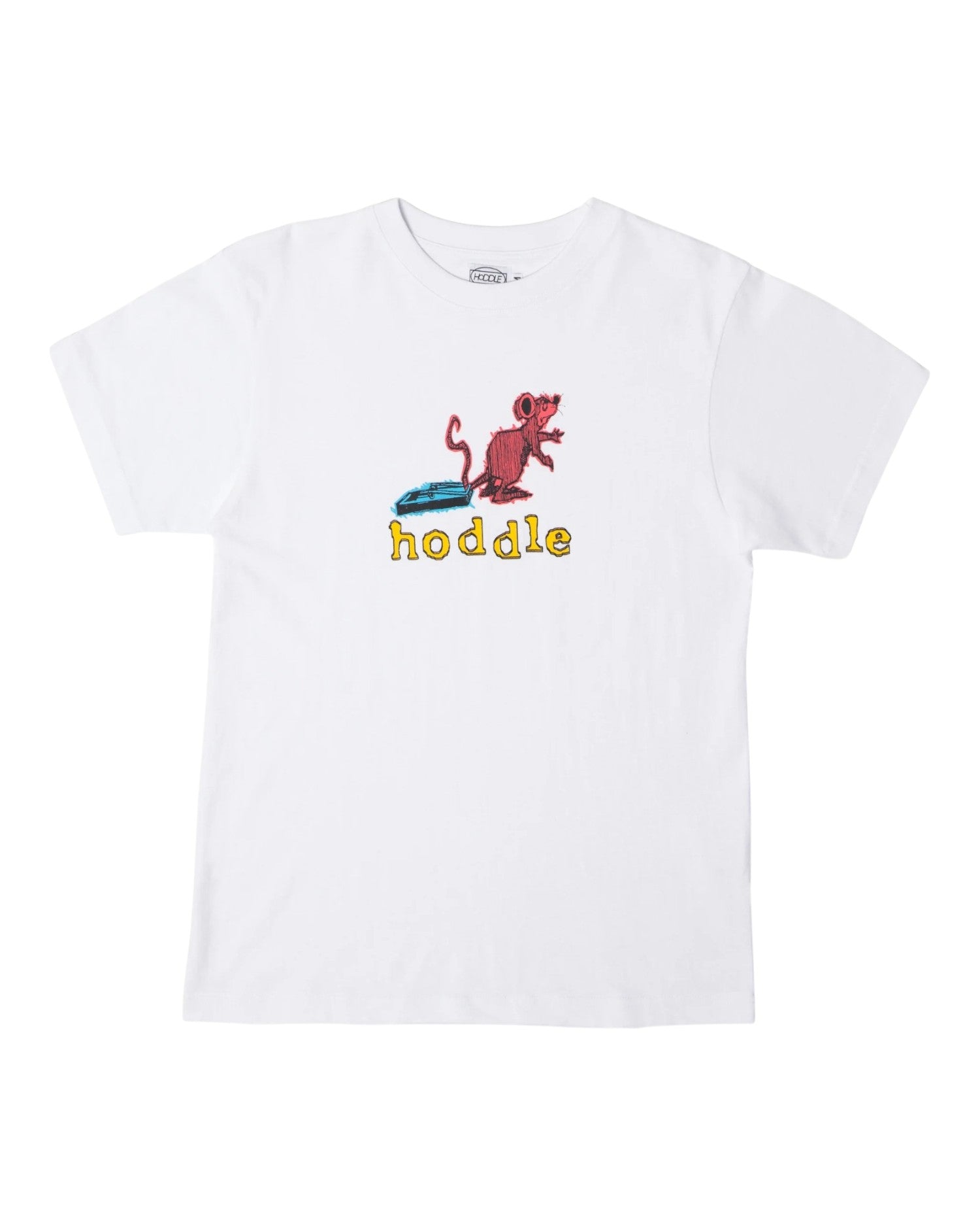 Hoddle Skateboards 'Rat Trap' T-Shirt (White)