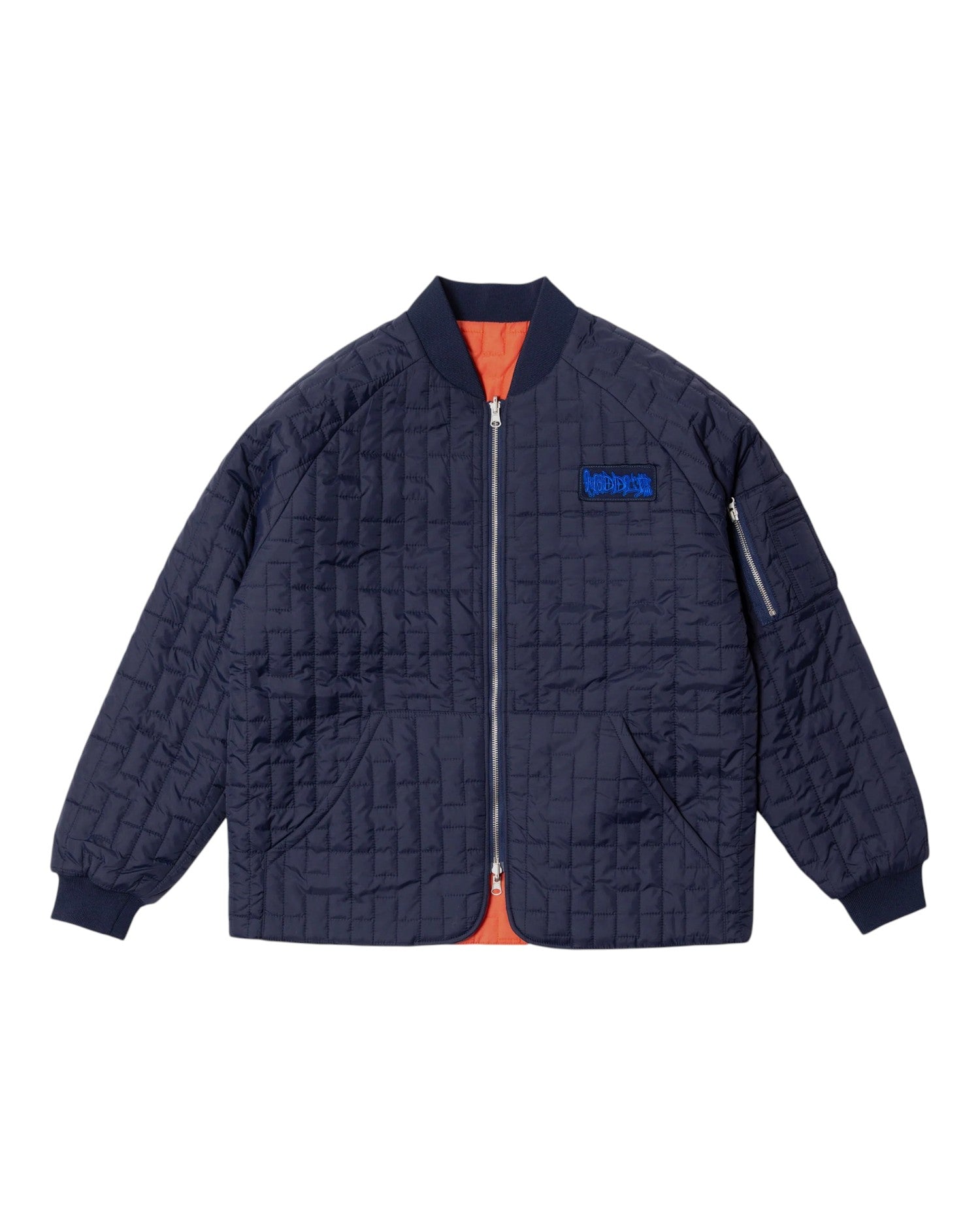 Hoddle Skateboards 'Reversible' Bomber Jacket (Orange)
