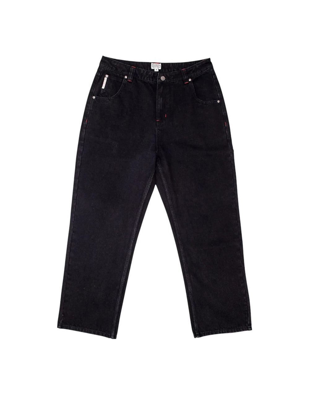 Hoddle Skateboards 'Sonas' Jeans (Black/Red/Contrast Stitch)