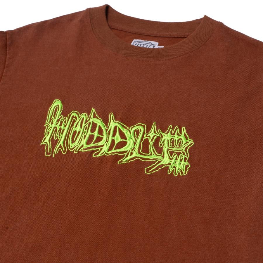 Hoddle Skateboards 'Vision Logo' T-Shirt (Brown)