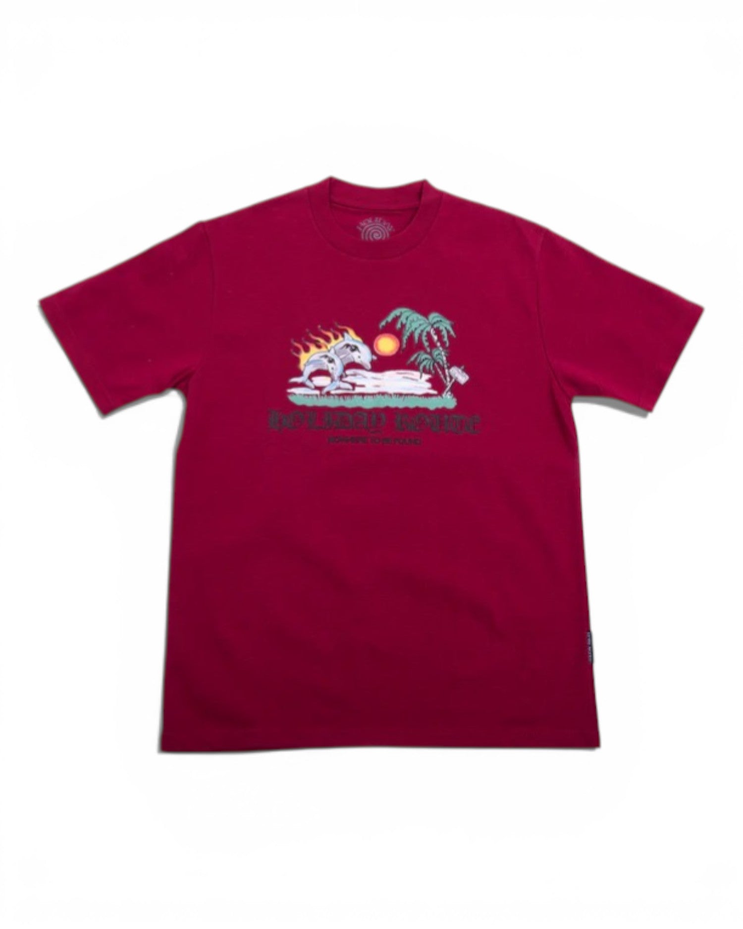 Holiday Route 'Lovina' T-Shirt (Red Maroon)