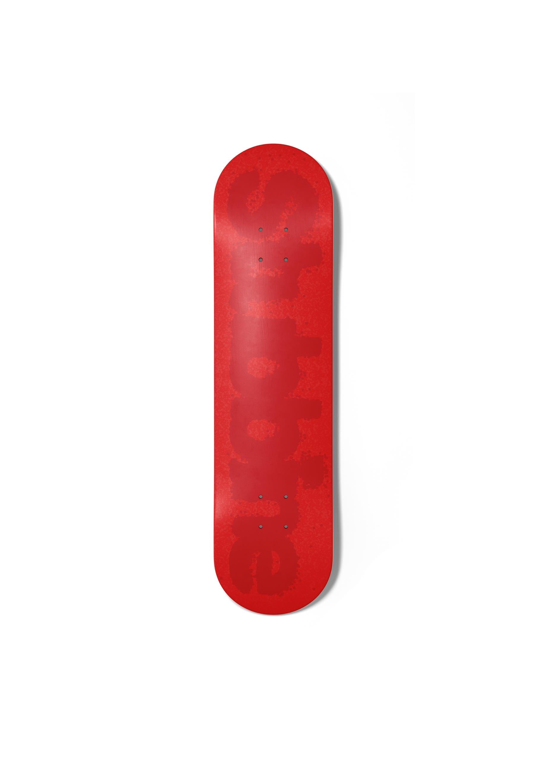 Stubbine 'Cherry Mesh' Deck (Red/Brown)
