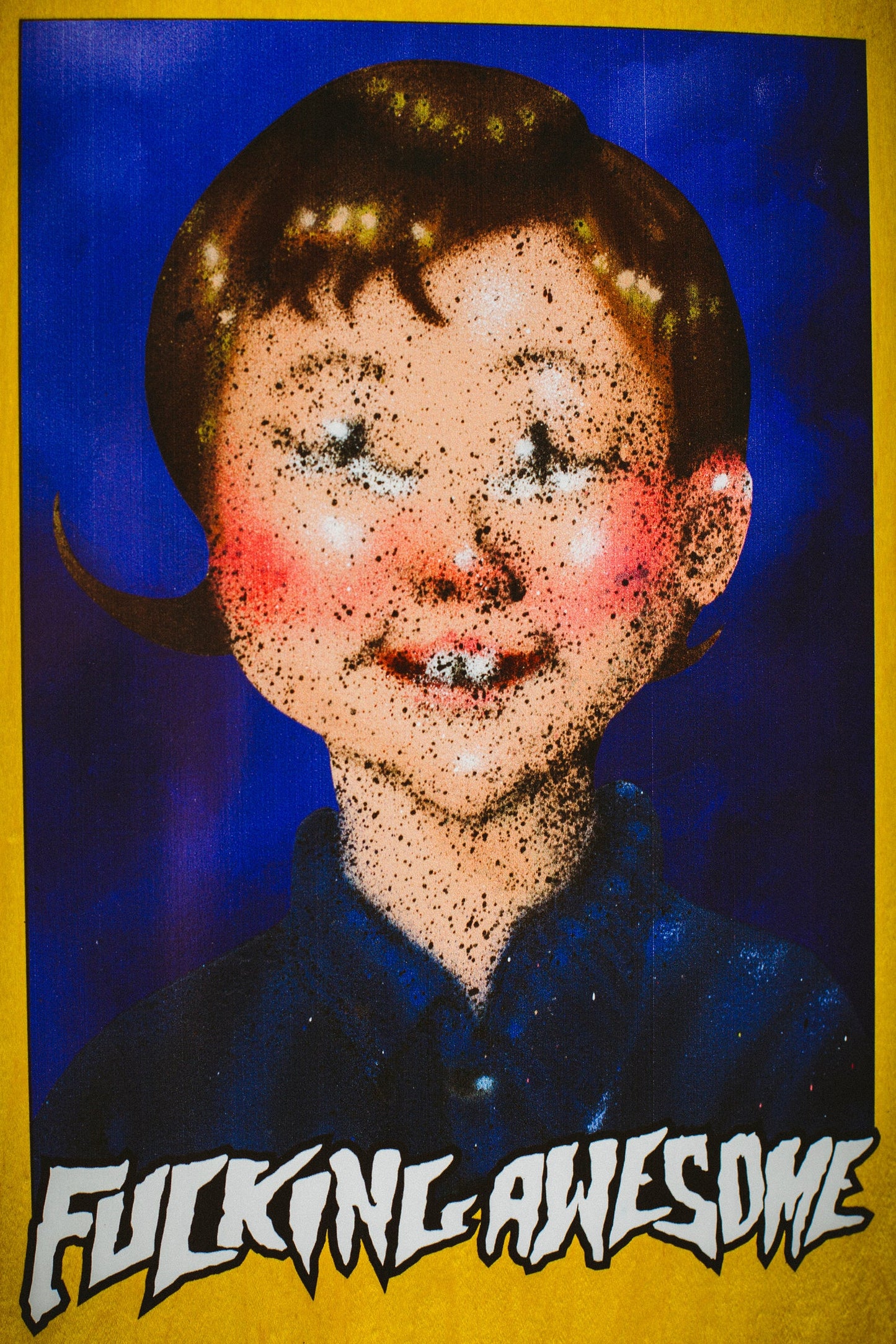 FA WORLD ENTERTAINMENT ELIJAH BERLE CLASS PHOTO PAINTED BY SICKID