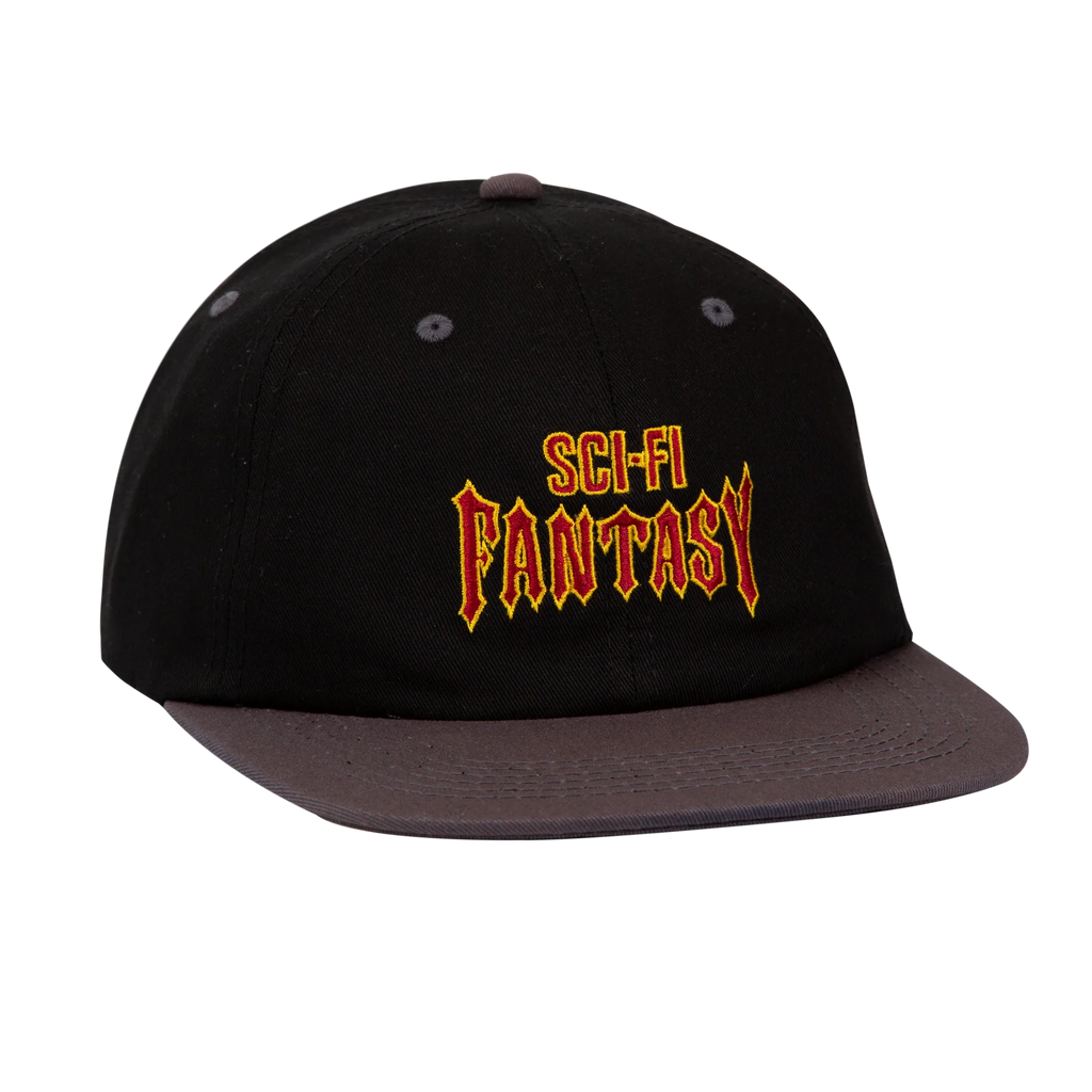 Sci-Fi Fantasy 'Biker Logo /Gun Metal' Hat (Black/Gun Metal)