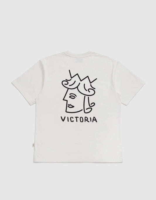 VICTORIA QUEENHEAD LOGO S/S TEE WHITE