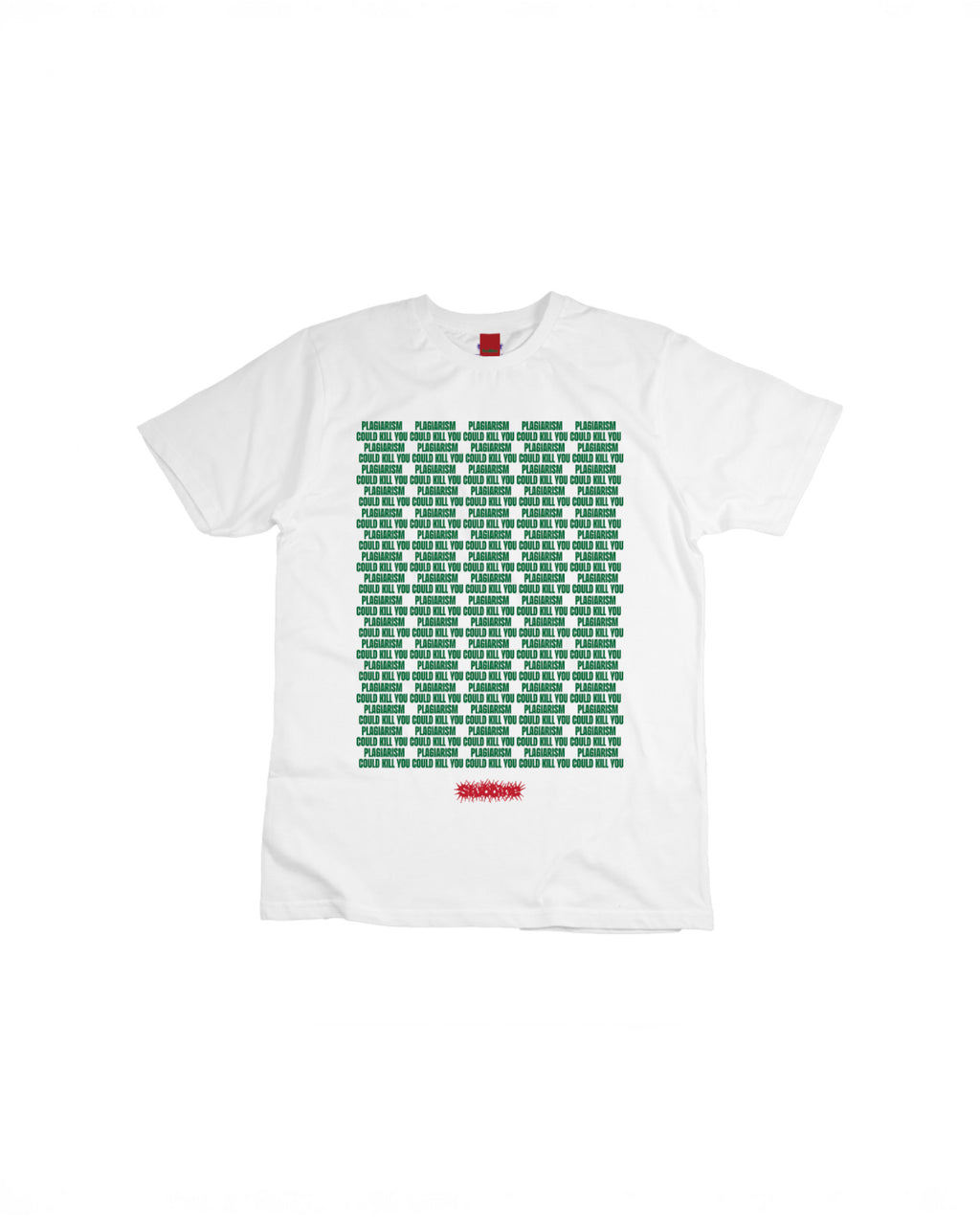 Stubbine 'Plagiarism Could Kill You' T-Shirt (White #2)