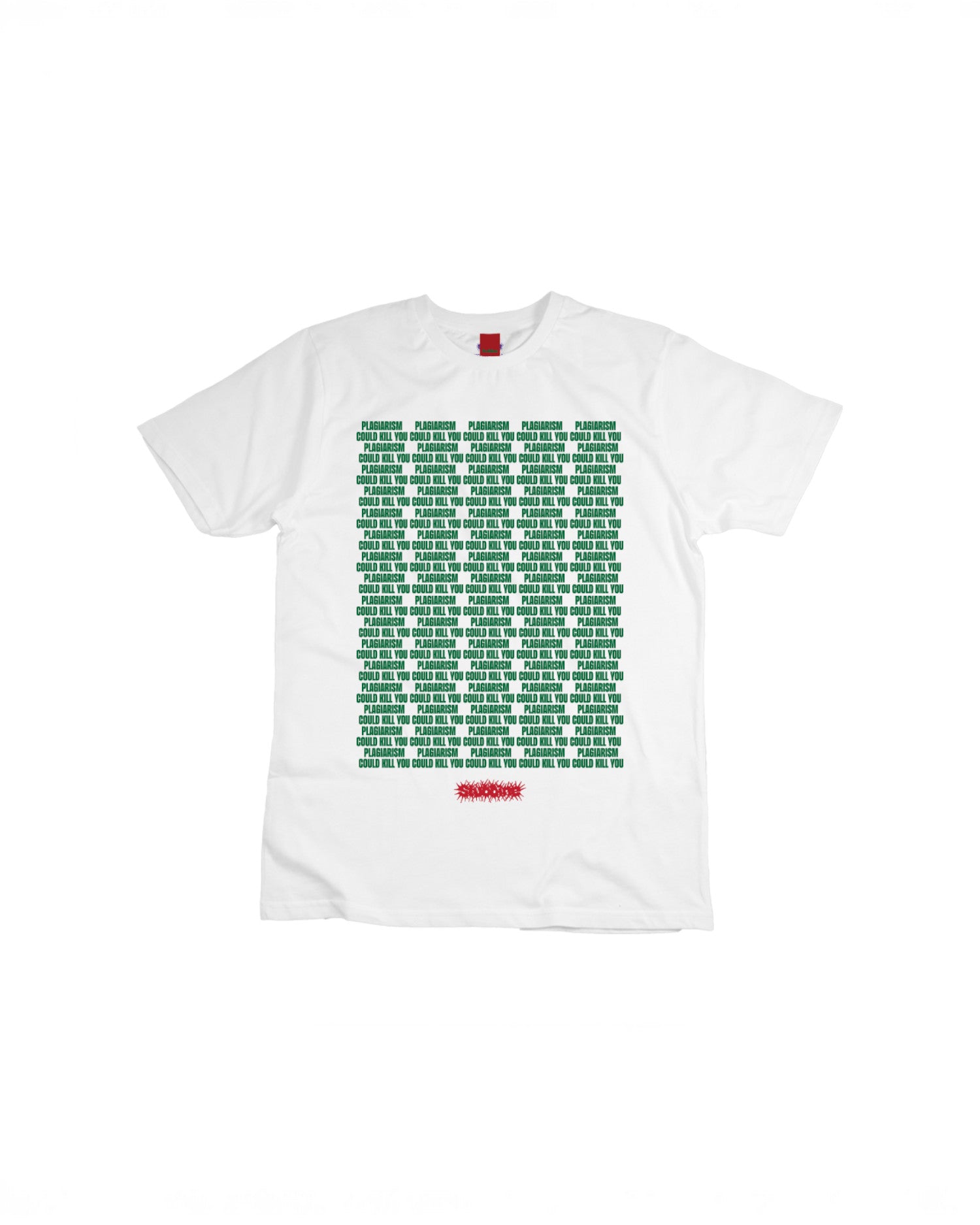 Stubbine 'Plagiarism Could Kill You' T-Shirt (White #2)