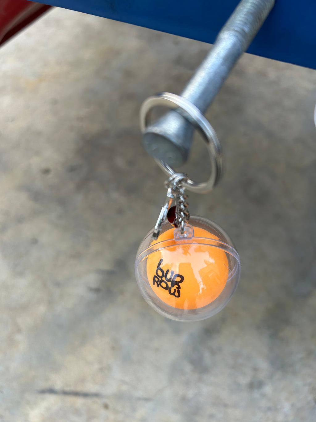 Burrow Ping Pong Ball Keychain