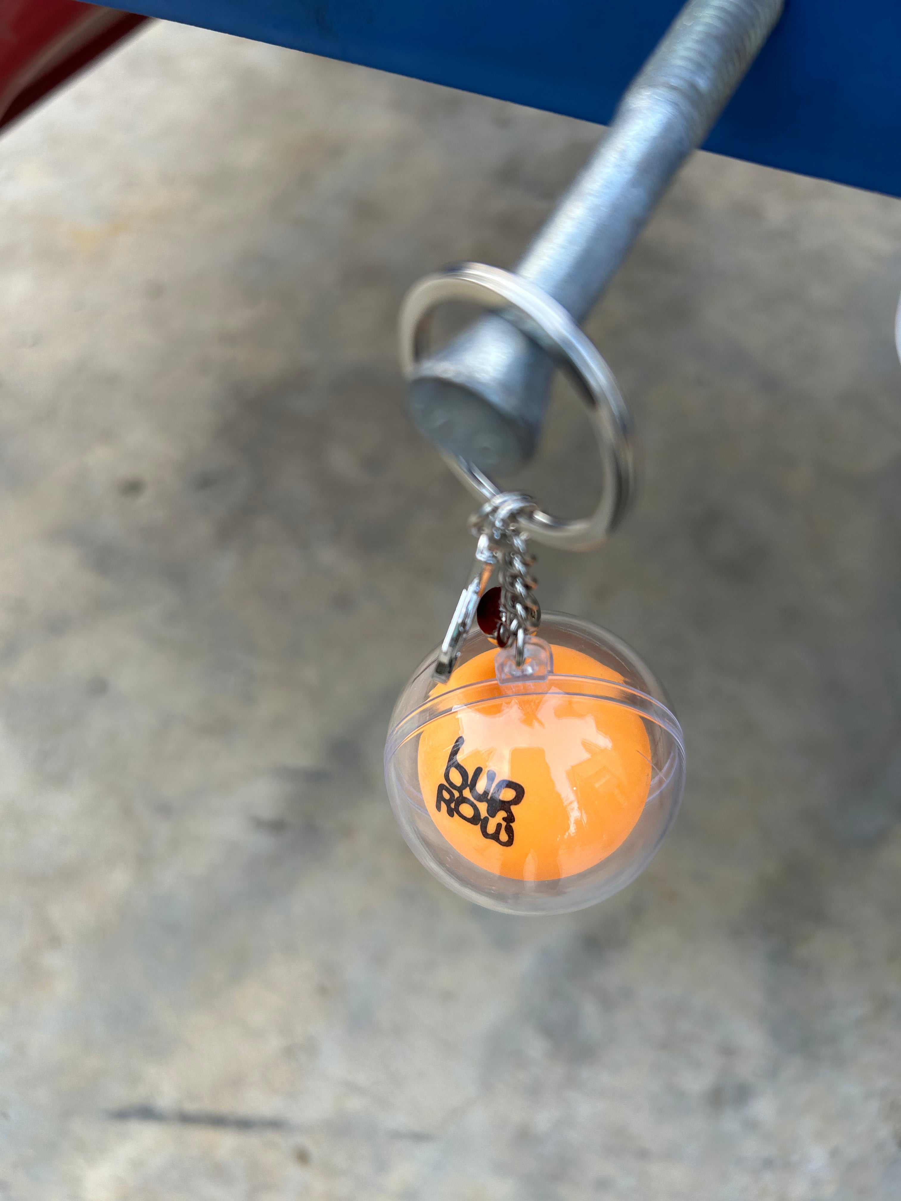 Burrow Ping Pong Ball Keychain