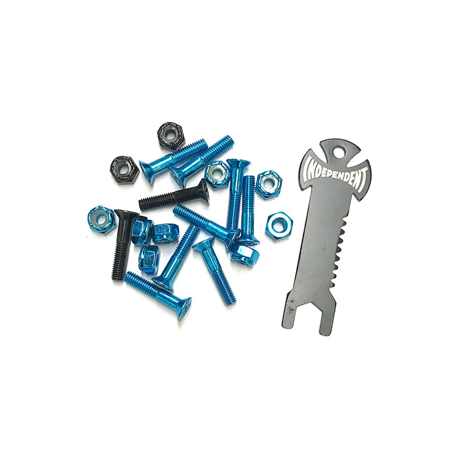 Independent Trucks '1" Phillips' Cross Bolts (Blue/Black)