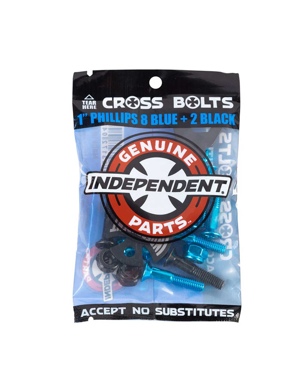 Independent Trucks '1" Phillips' Cross Bolts (Blue/Black)