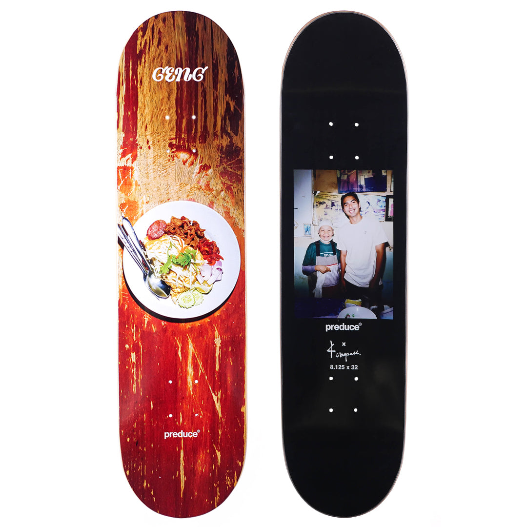 Preduce x Kanrapee "Thai Food Porn Geng Jakkarin" Skateboard Deck (8.375 x 32)