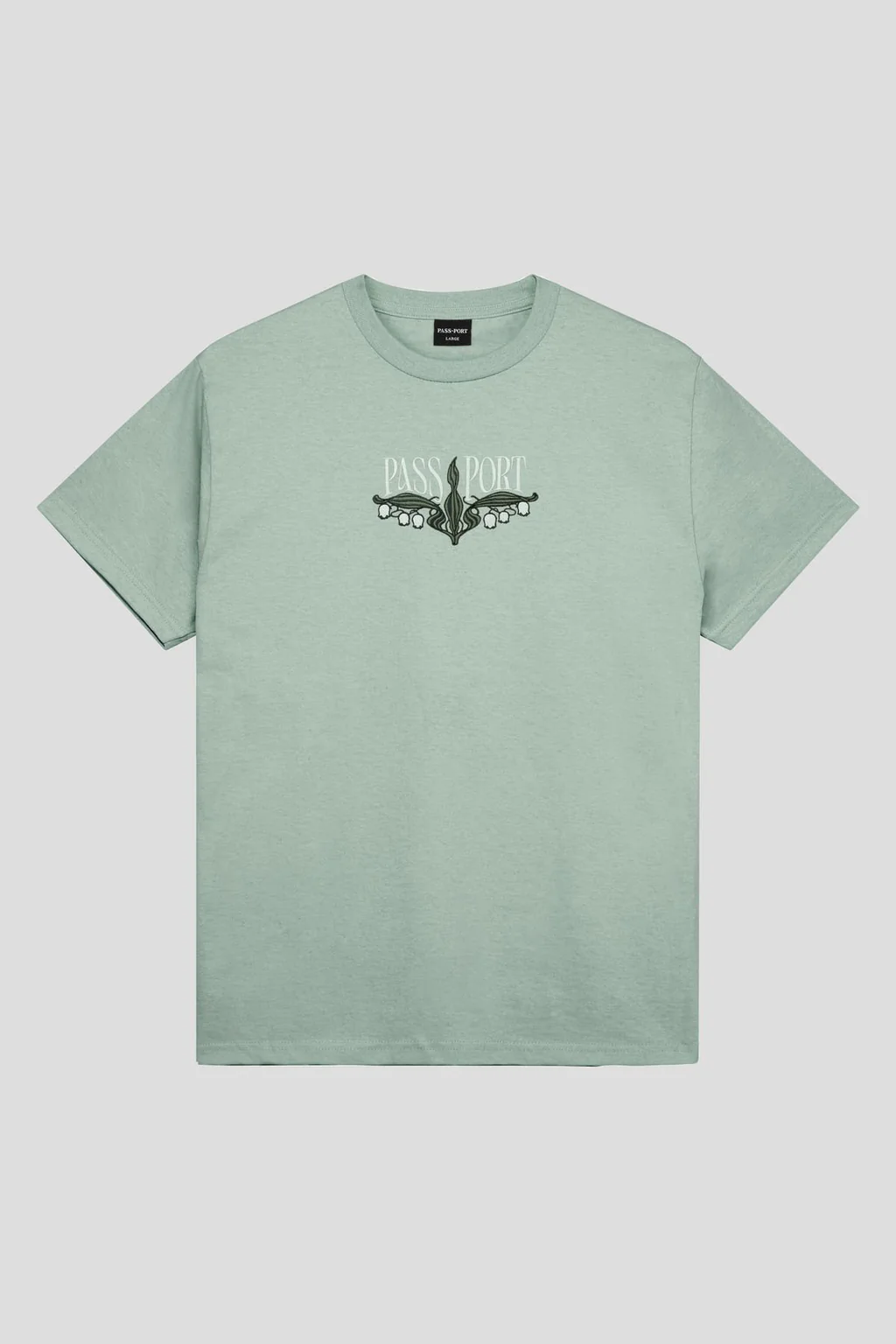 Pass~Port 'Lily Of The Valley' T-Shirt (Stonewash Green)