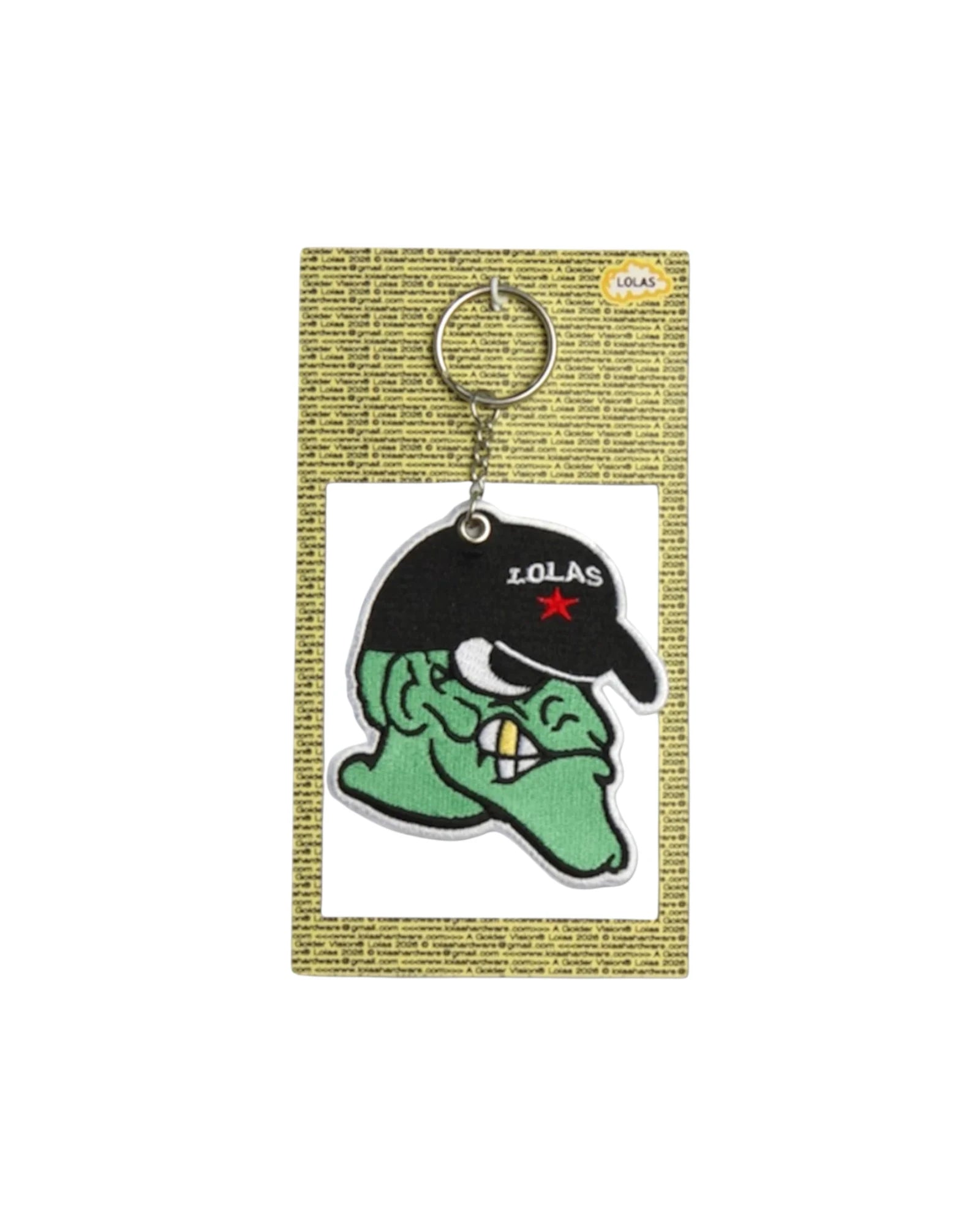 Lola's 'Goblin' Embroidery Keychain