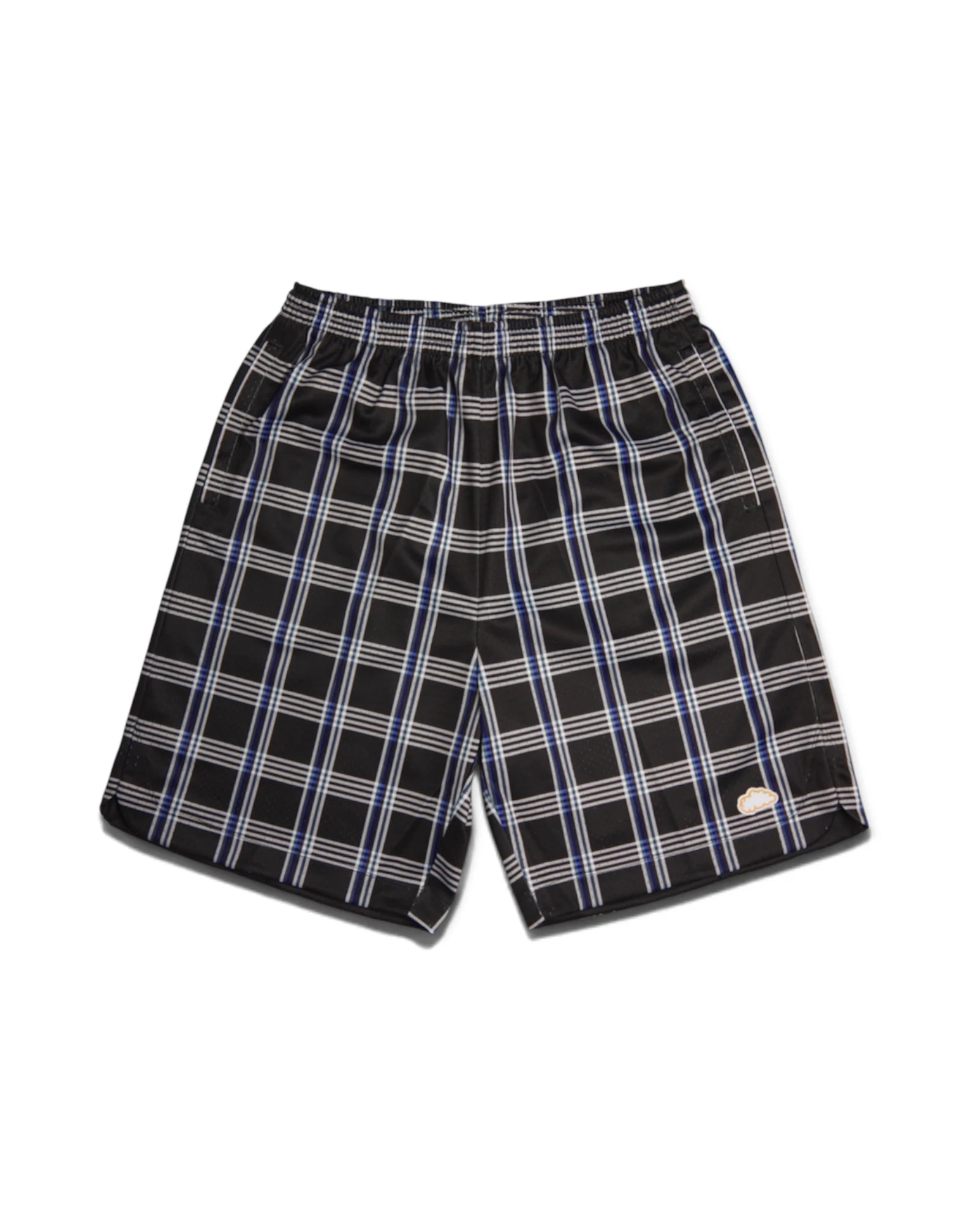 Lola's 'Check Mate’ Mesh Shorts (Black/Blue)