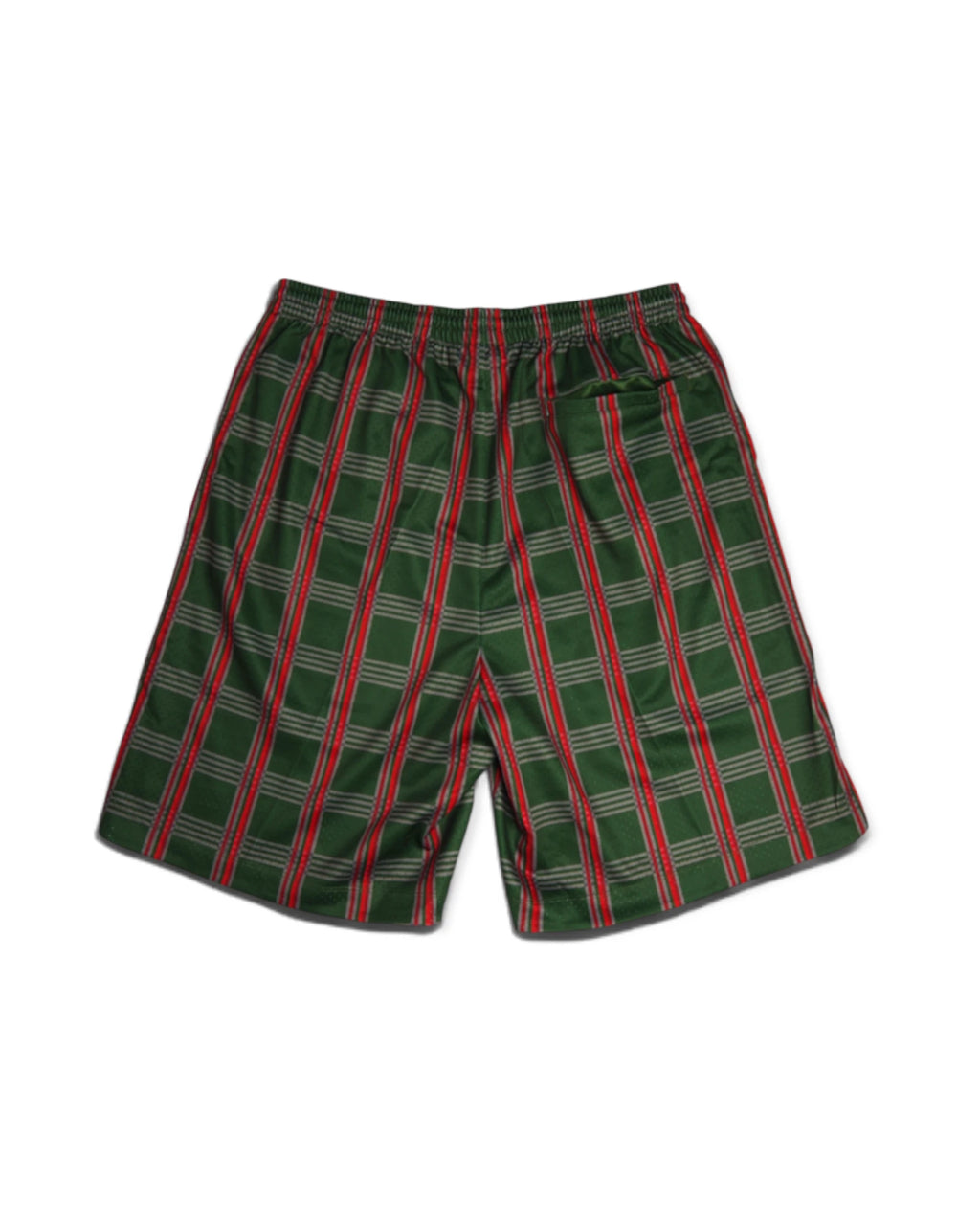 Lola's 'Check Mate’ Mesh Shorts (Green/Red)