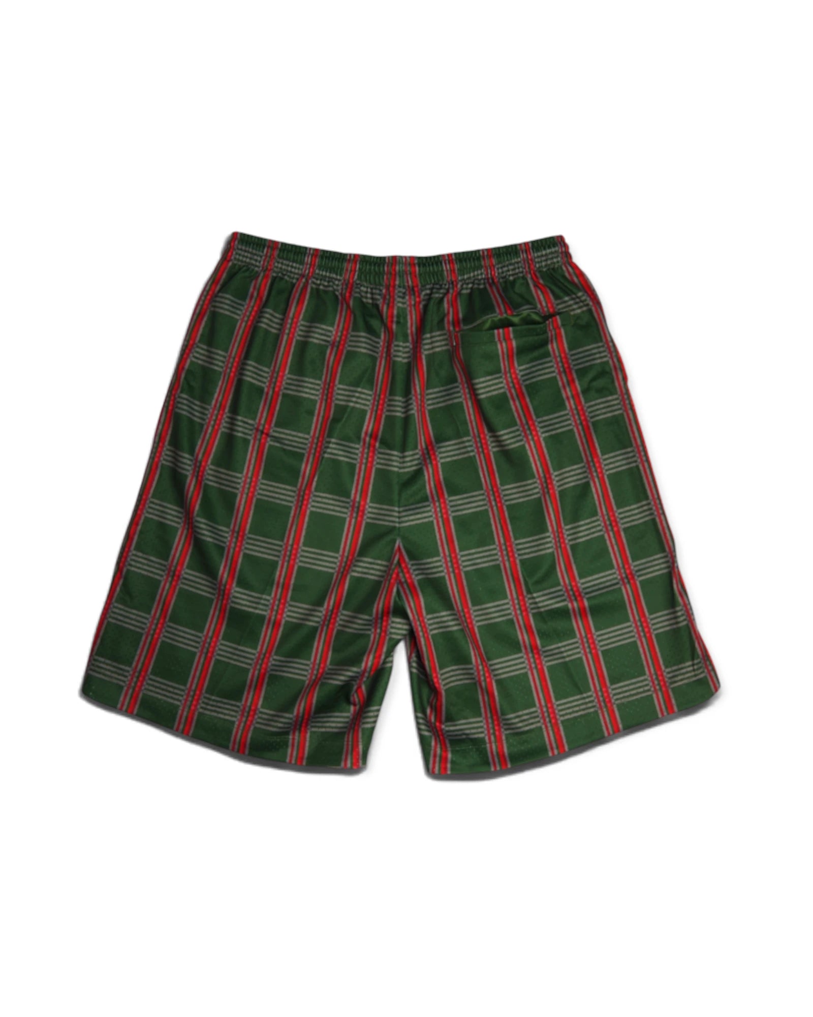 Lola's 'Check Mate’ Mesh Shorts (Green/Red)