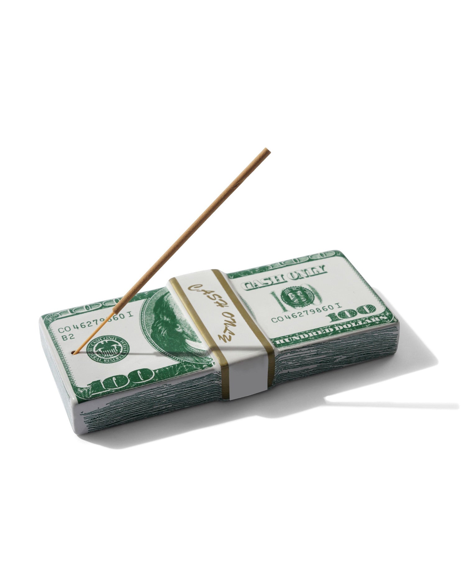 Cash Only 'Money Stack' Incense Holder