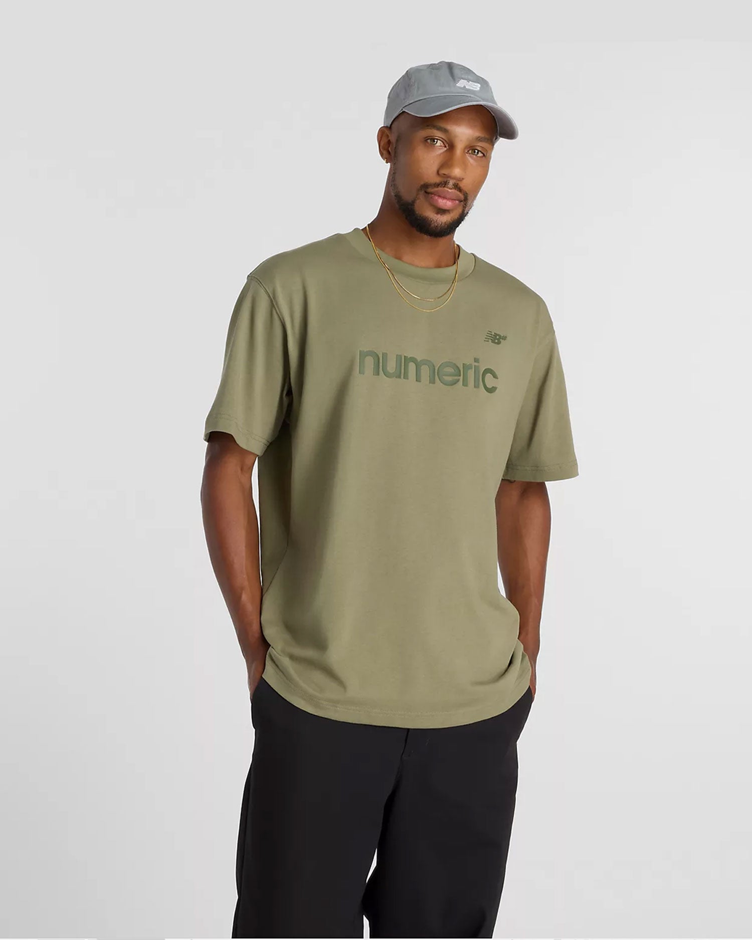 New Balance Numeric 'Cotton' T-Shirt (Dark Olivine)