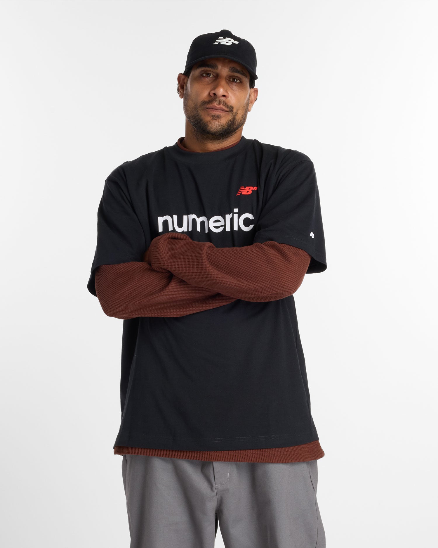 New Balance Numeric 'Linear Logo' T-Shirt (Black)