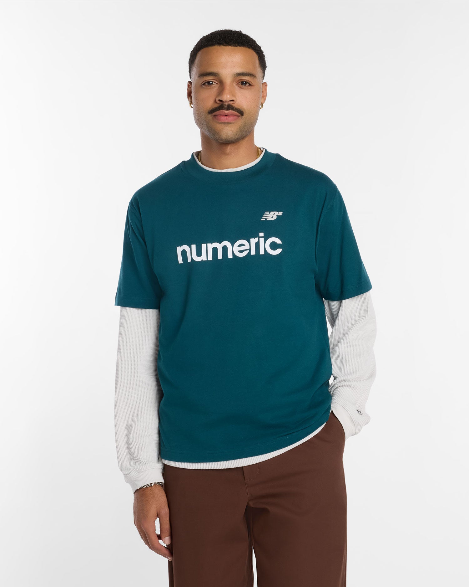 New Balance Numeric 'Linear Logo' T-Shirt (Teal)