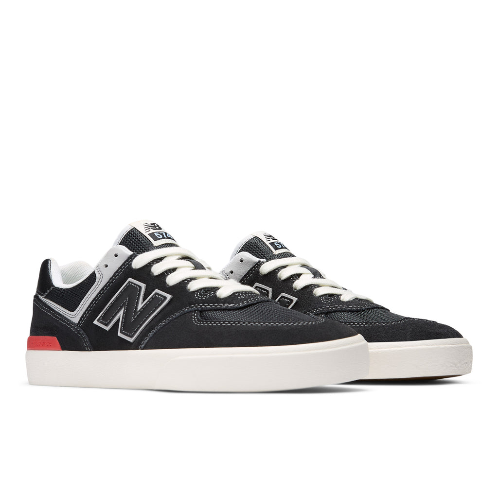 New Balance Numeric '574' Shoes (White)