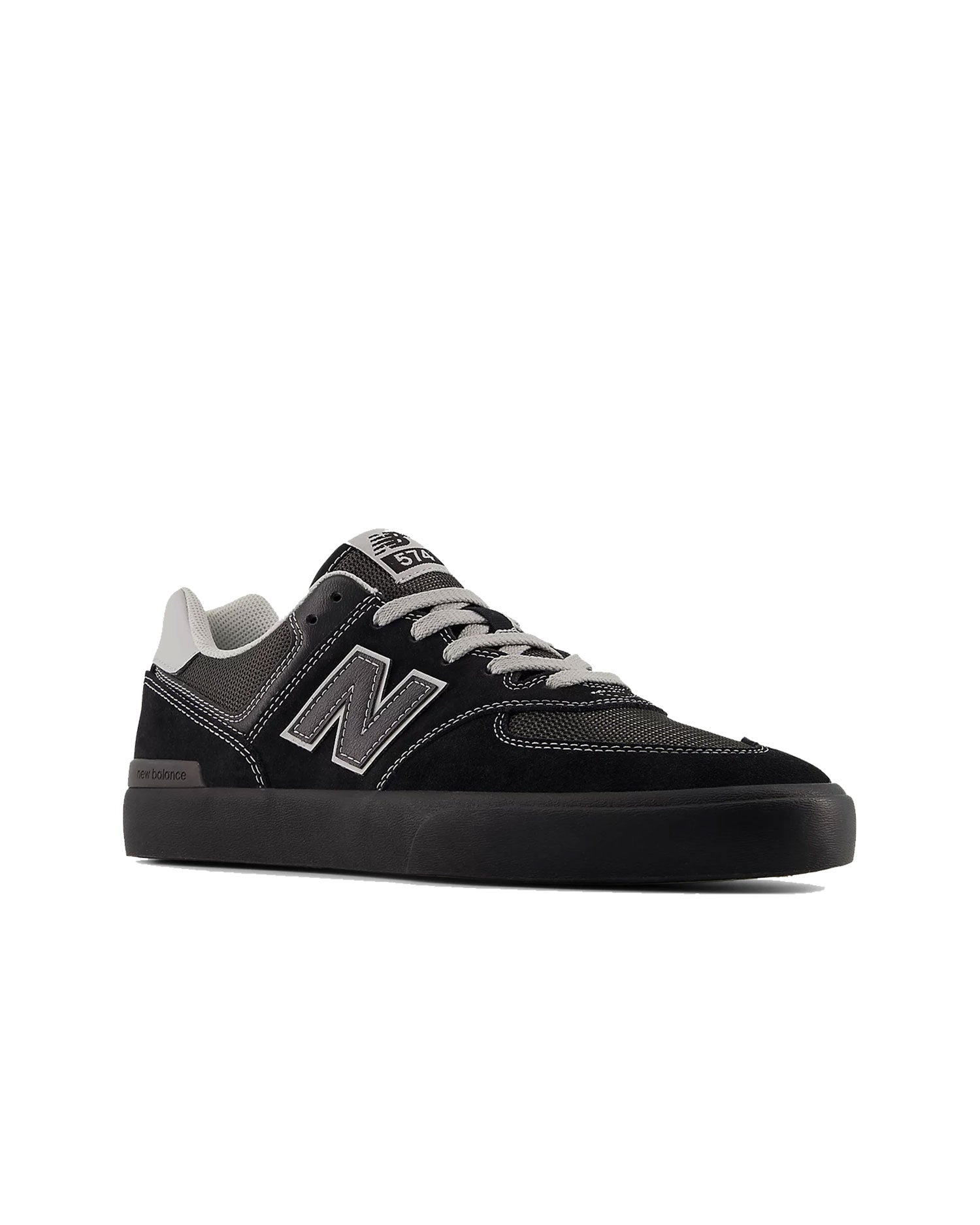 New Balance Numeric '574 Vulc' Shoes (Black/Grey)