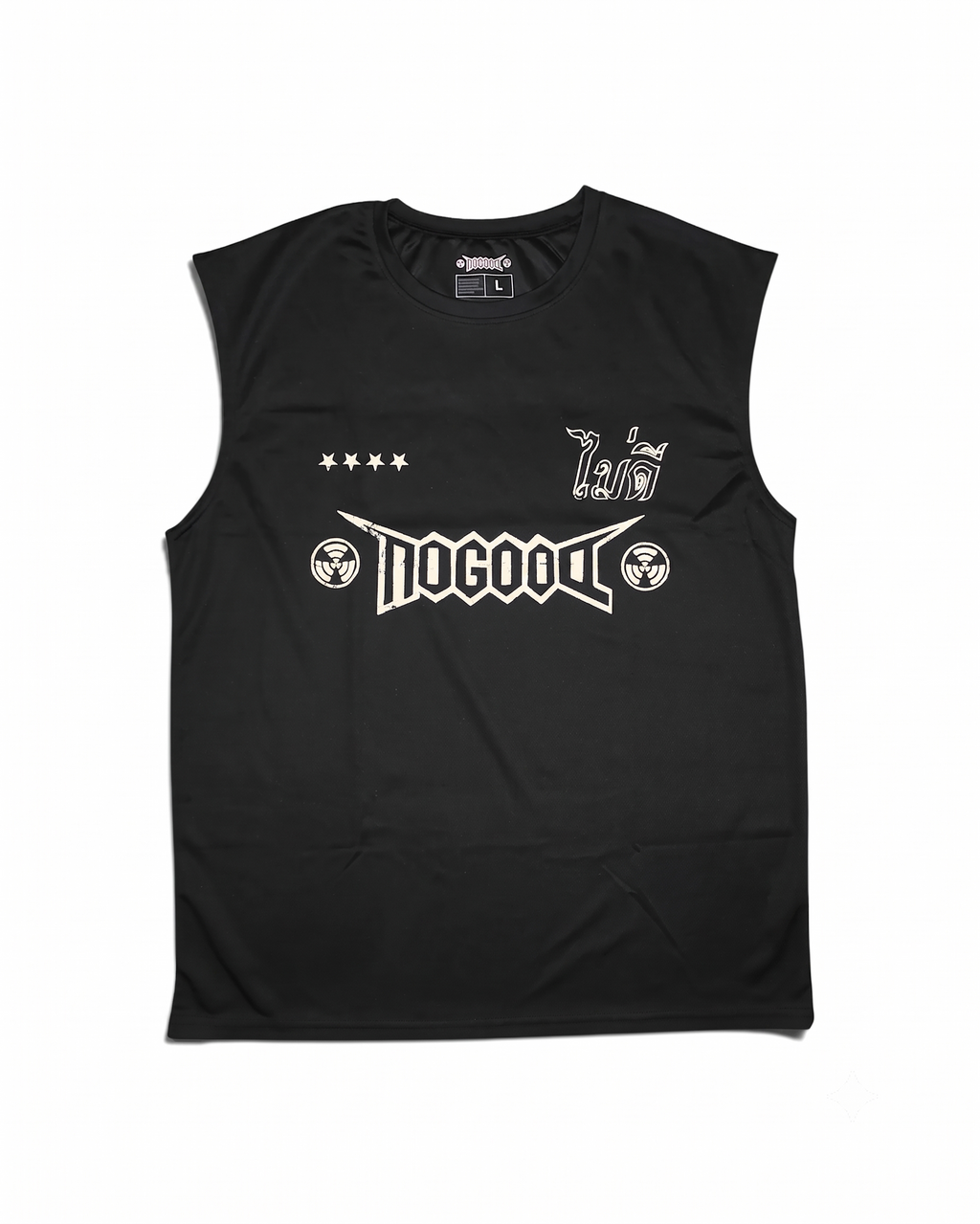 No Good Tempo Bertabuh Running Top Black