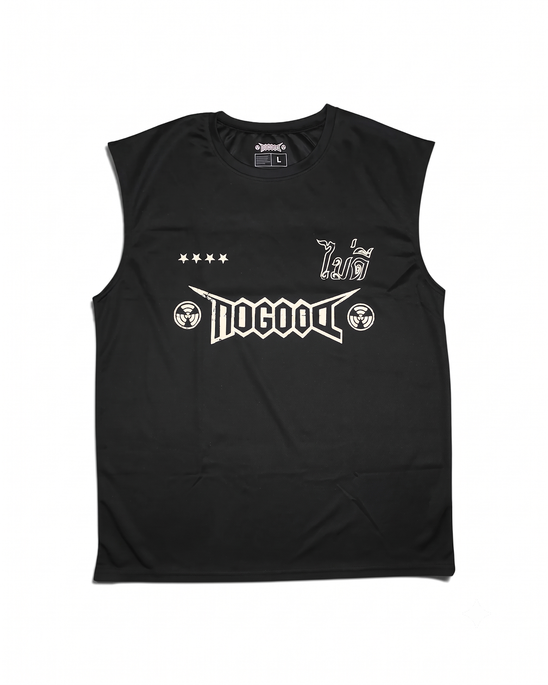 No Good Tempo Bertabuh Running Top Black