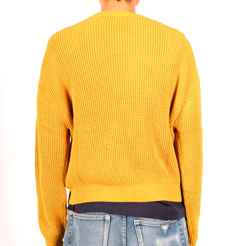 Pass~Port 'Organic Cotton Waffle Knit' Sweater (Marigold)