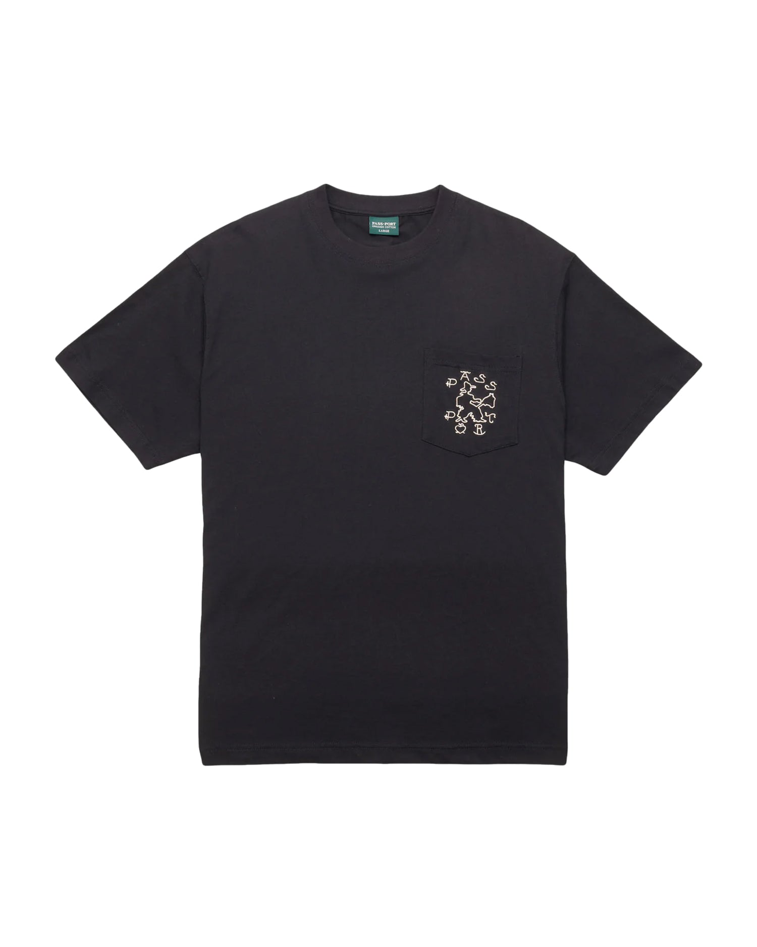 Pass~Port 'Cowpoke Organic' Cotton Pocket T-Shirt (Black)