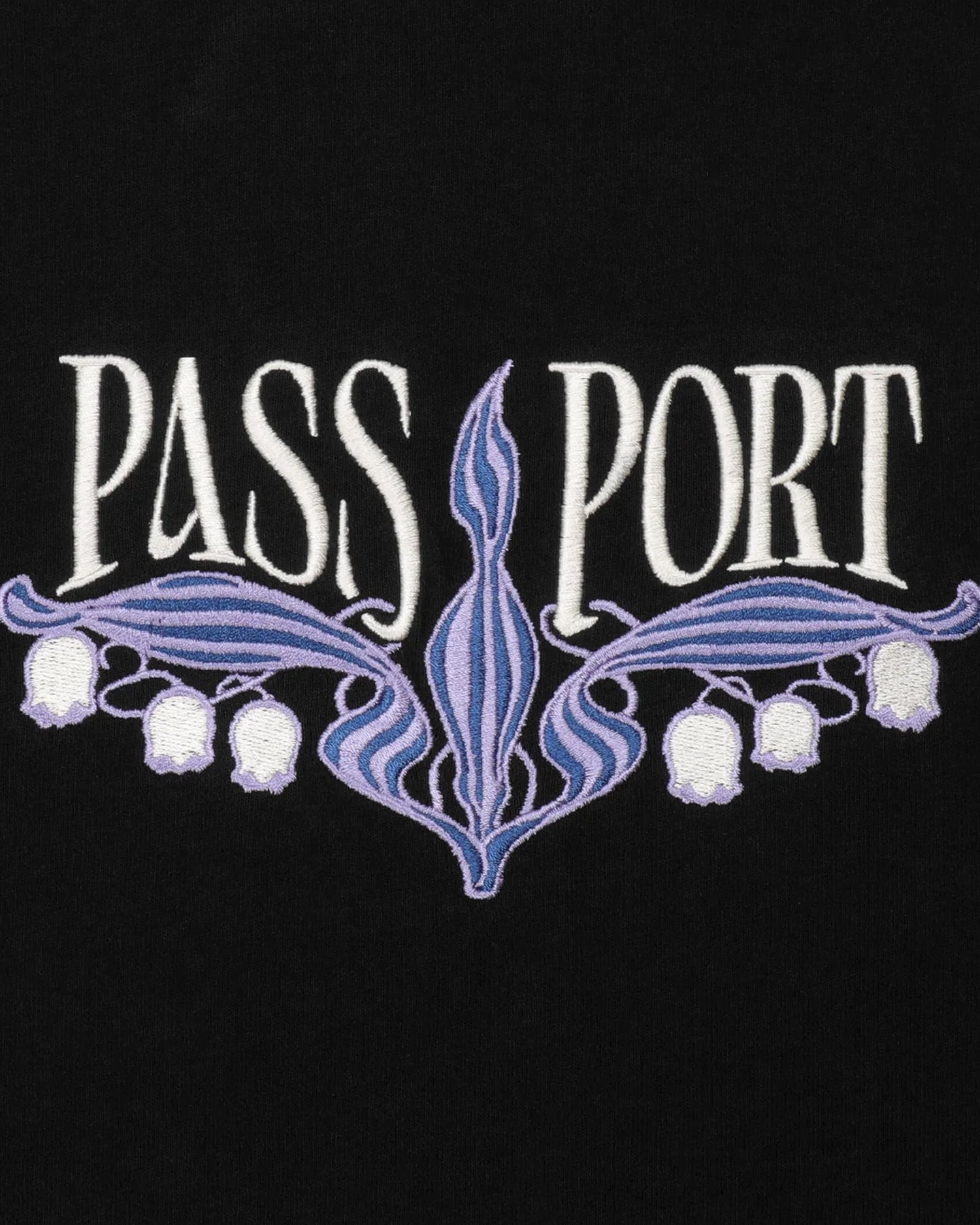 Pass~Port 'Lily Of The Valley' T-Shirt (Black)