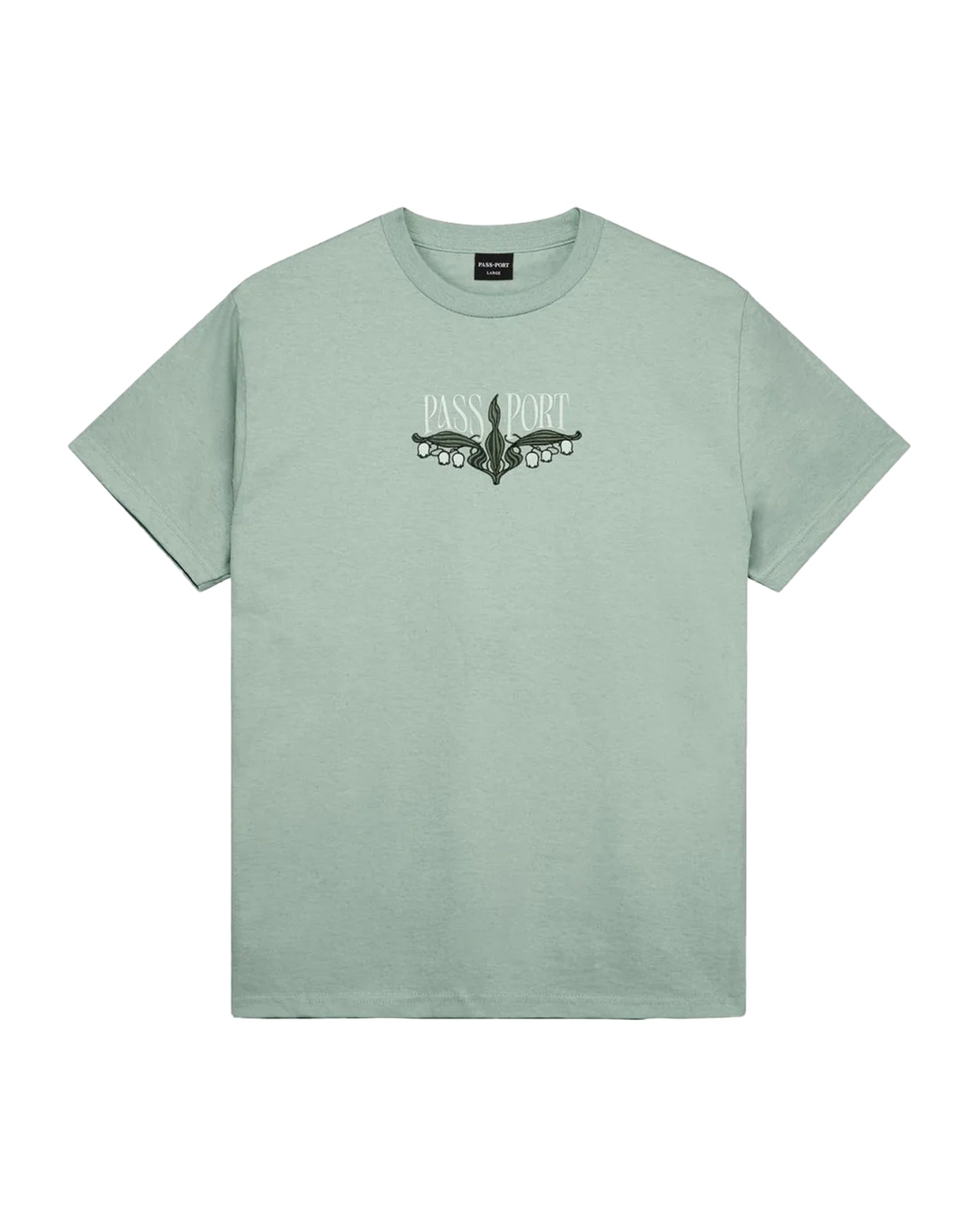 Pass~Port 'Lily Of The Valley' T-Shirt (Stonewash Green)