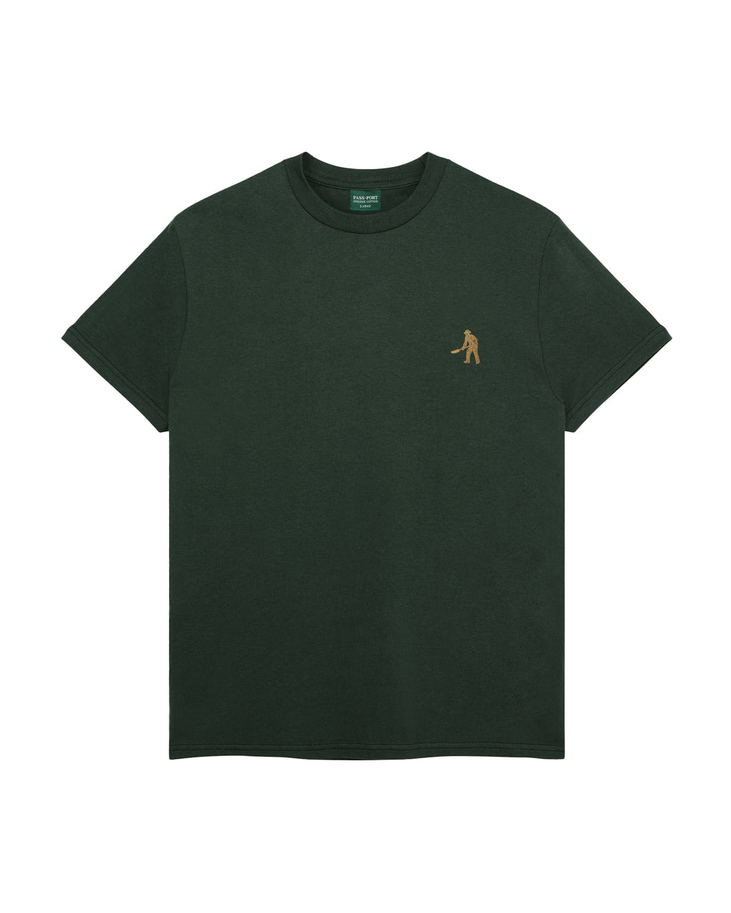 Pass~Port 'Workers Organic Cotton' T-Shirt (Bottle Green)