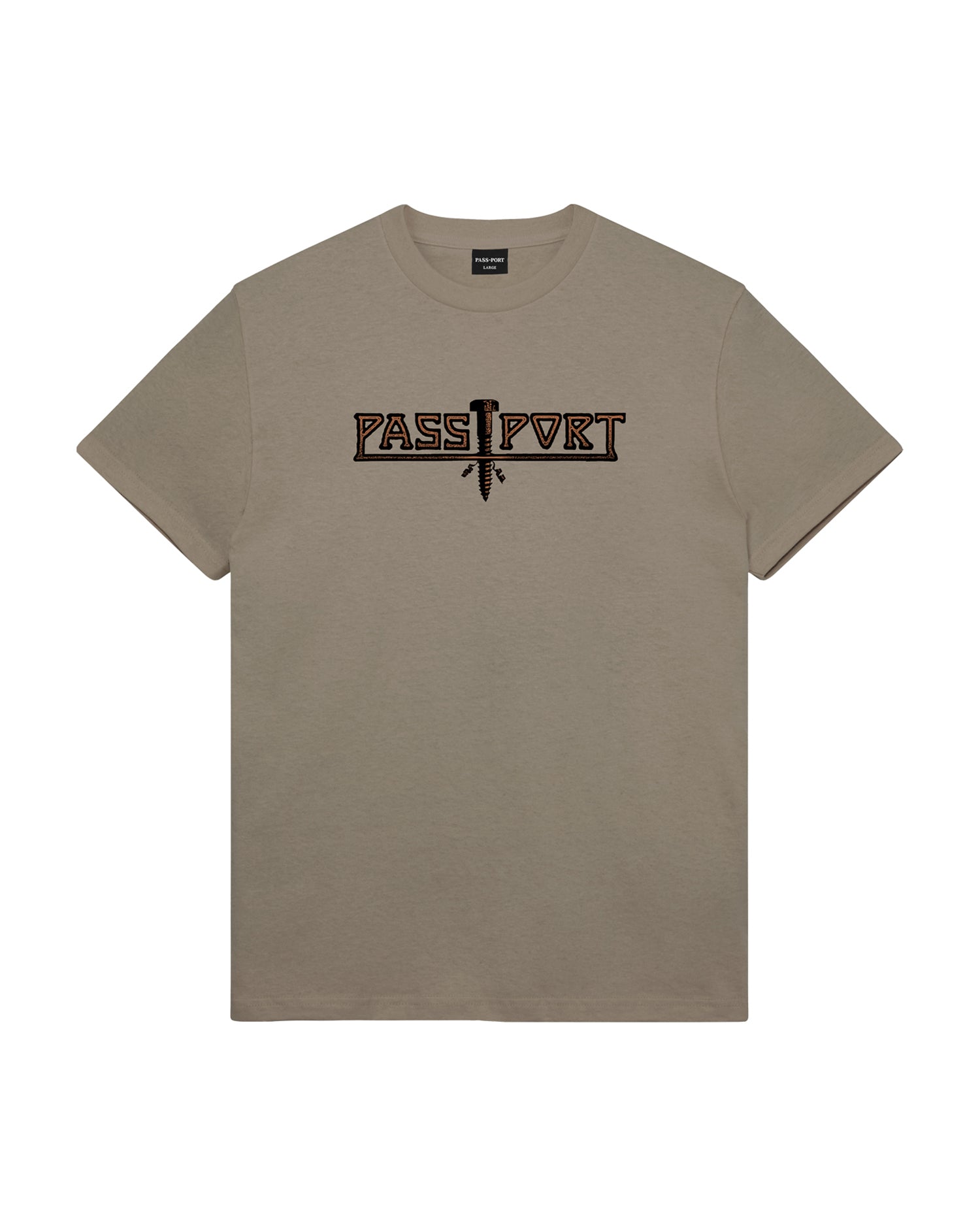 Pass~Port 'Screwed' T-Shirt (Khaki)