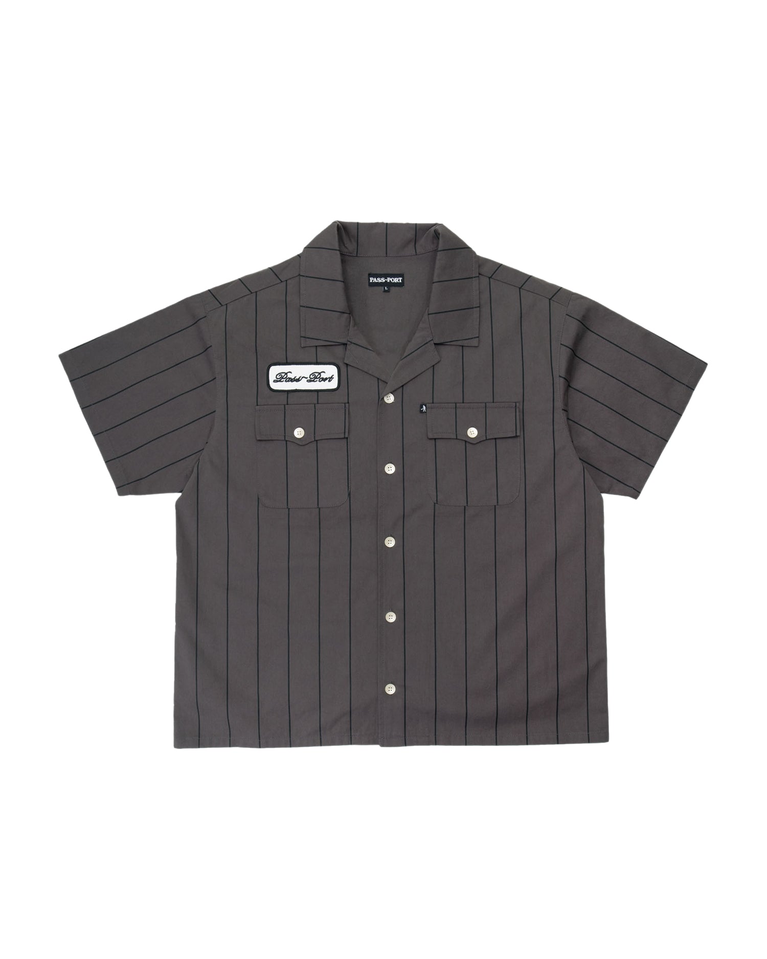 Pass~Port 'Striped Casual' Shirt (Tar)