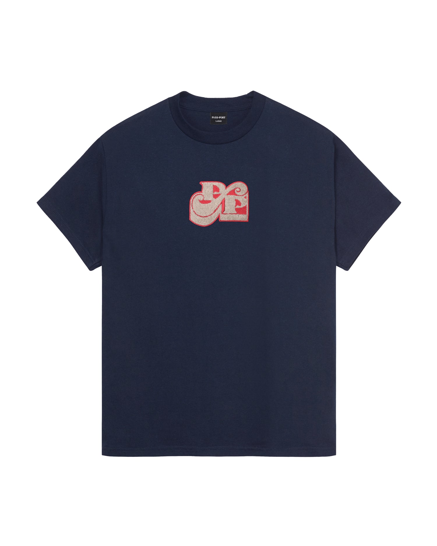 Pass~Port 'Tilde Stamp' T-Shirt (Navy)