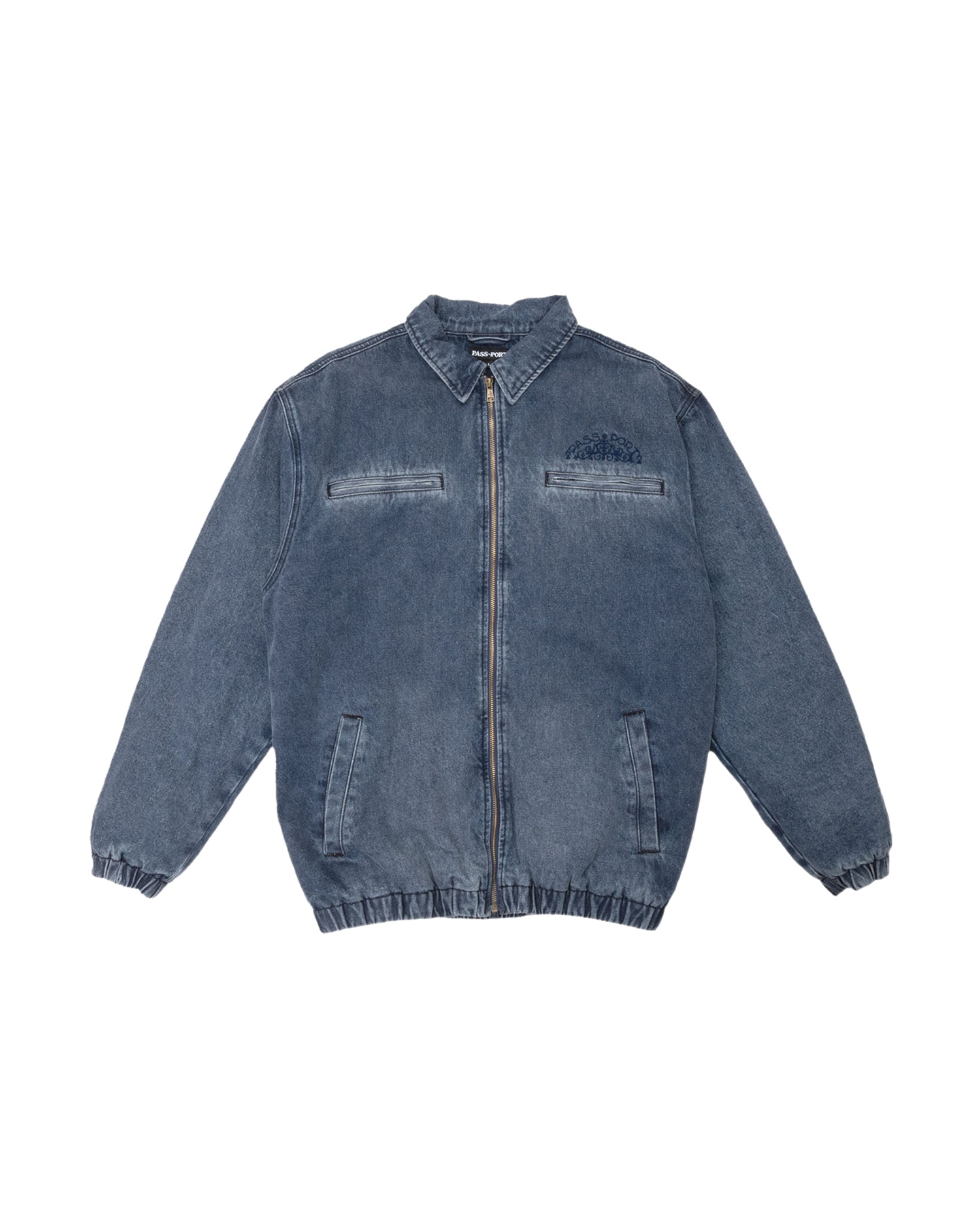 Pass~Port 'Vineyard Birds Denim Delivery' Jacket (Washed Indigo)