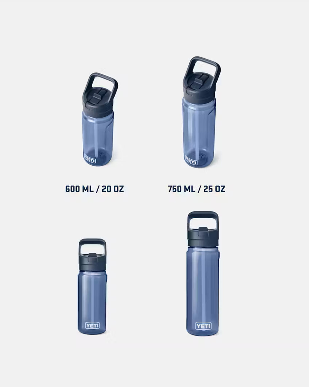 YETI 'Yonder 25 OZ (750ml)' Water Bottle with Color-Matched Straw Cap (Seafoam)